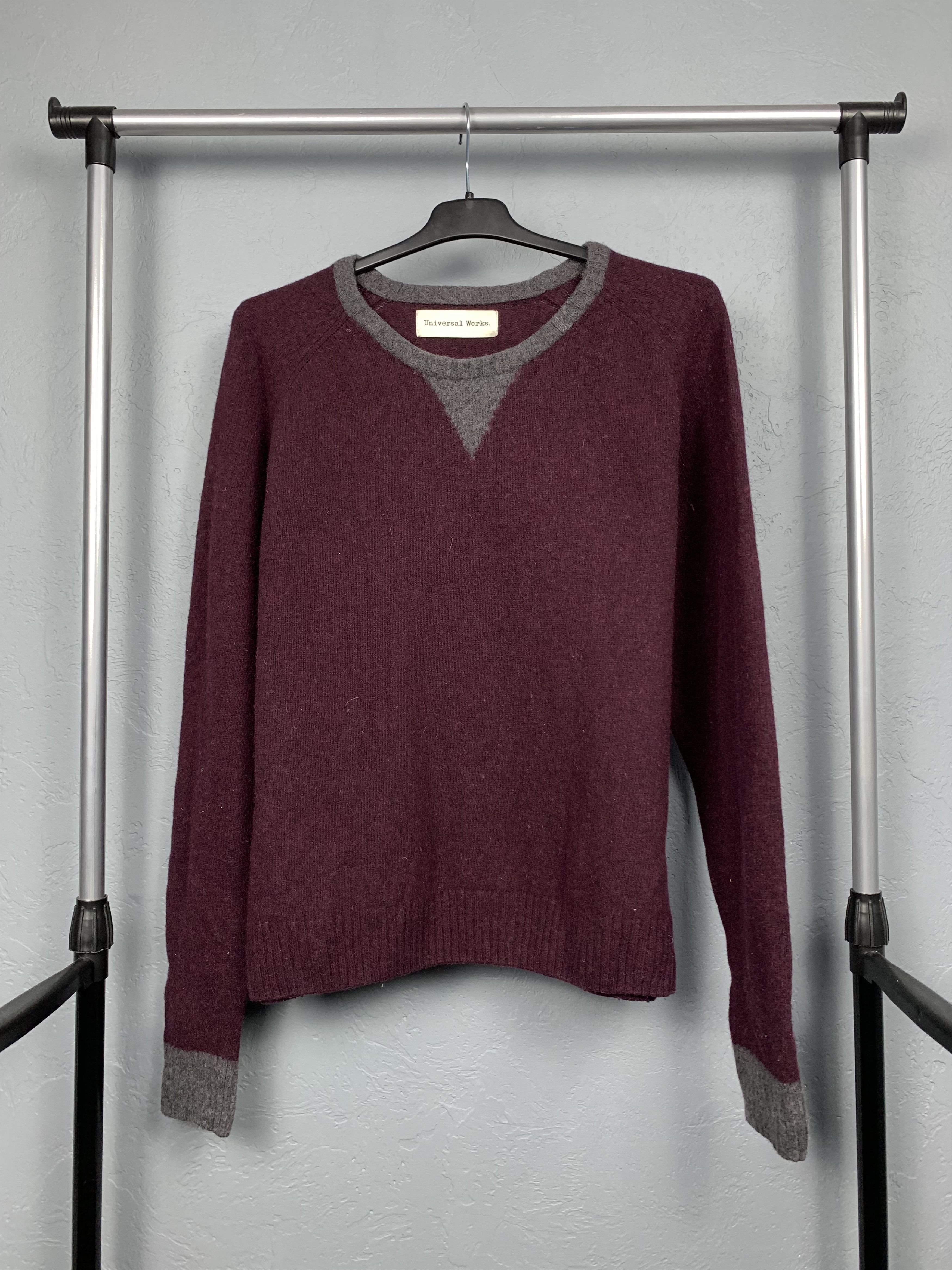 Universal Works Universal Works Mens Wool Knit Crew Neck Sweater Size US M / EU 48-50 / 2 - 1 Thumbnail