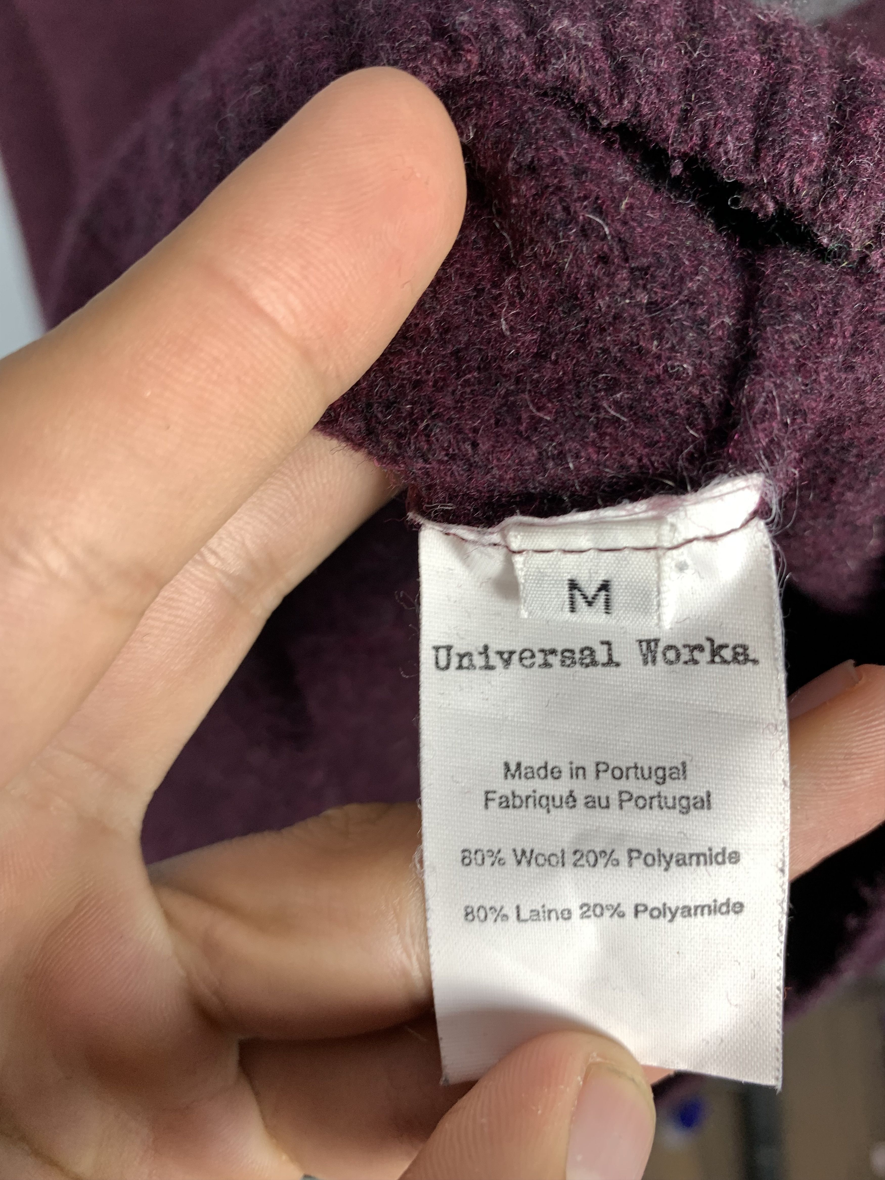 Universal Works Universal Works Mens Wool Knit Crew Neck Sweater Size US M / EU 48-50 / 2 - 4 Thumbnail