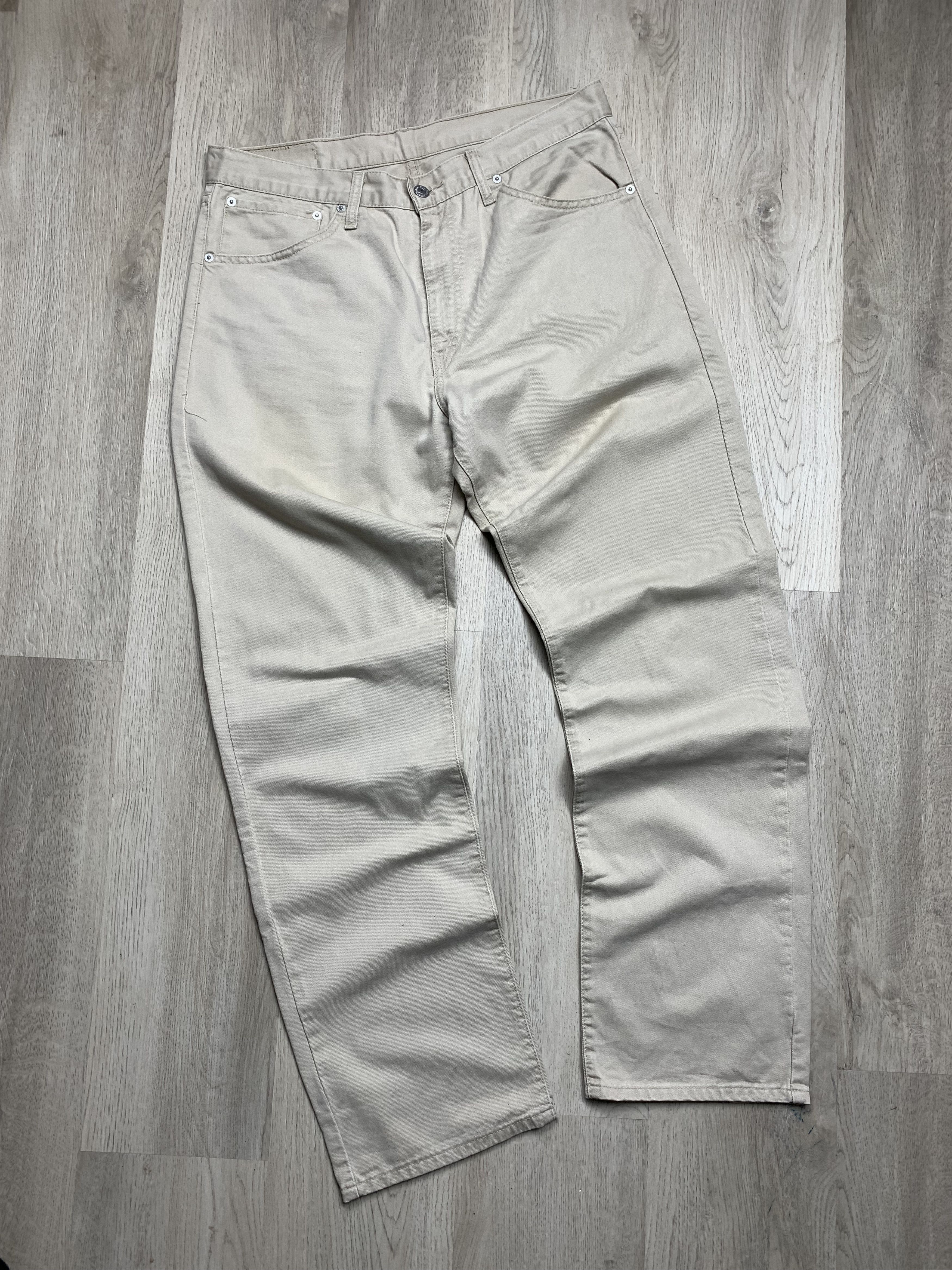 Levi's × Levi's Vintage Clothing Levis 521 Beige Denim Pant Jeans Size US 36 / EU 52 - 4 Thumbnail