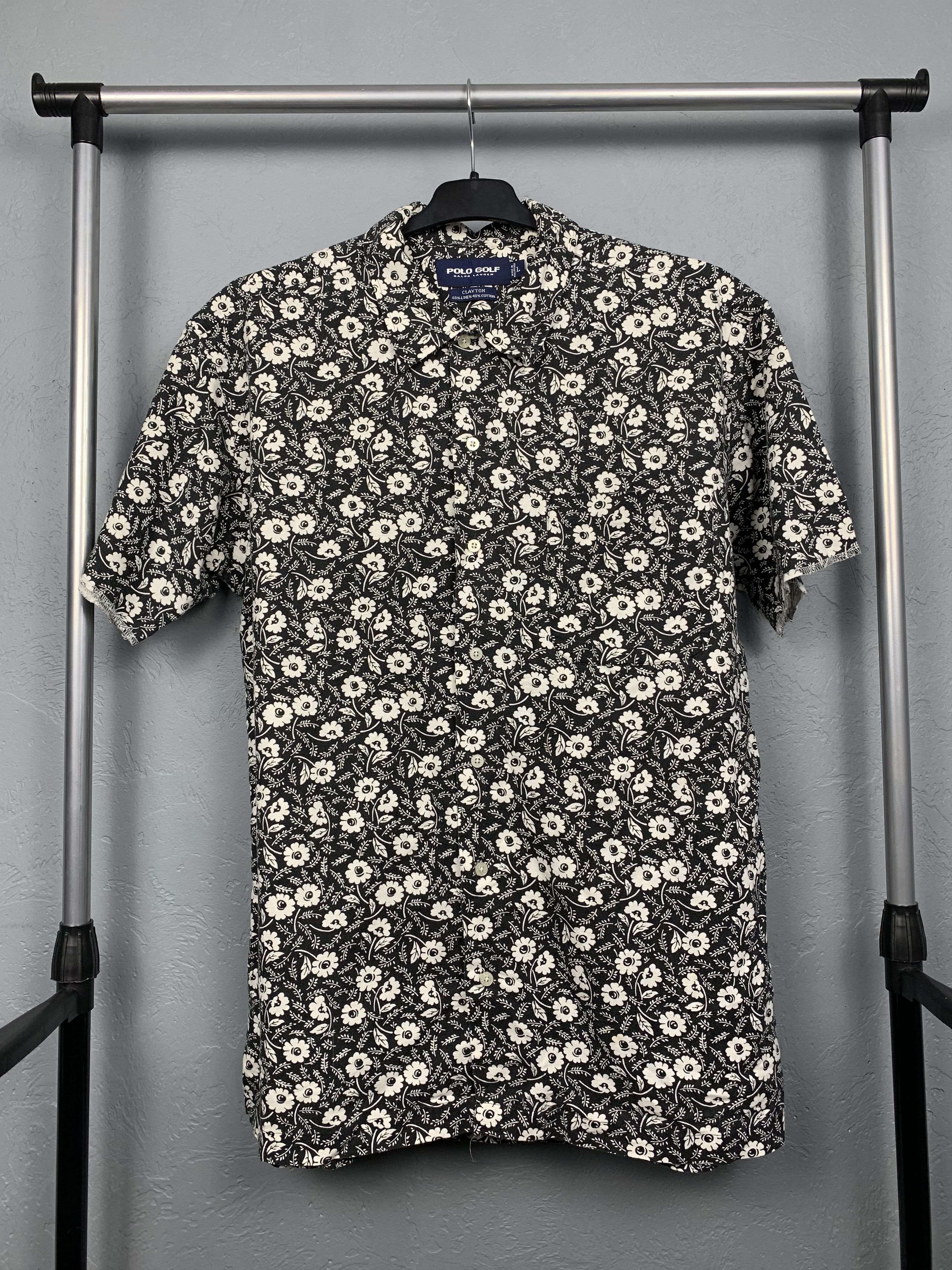 Polo Ralph Lauren × Ralph Lauren Polo Ralph Lauren Golf Mens Floral Shirt Size US L / EU 52-54 / 3 - 1 Thumbnail
