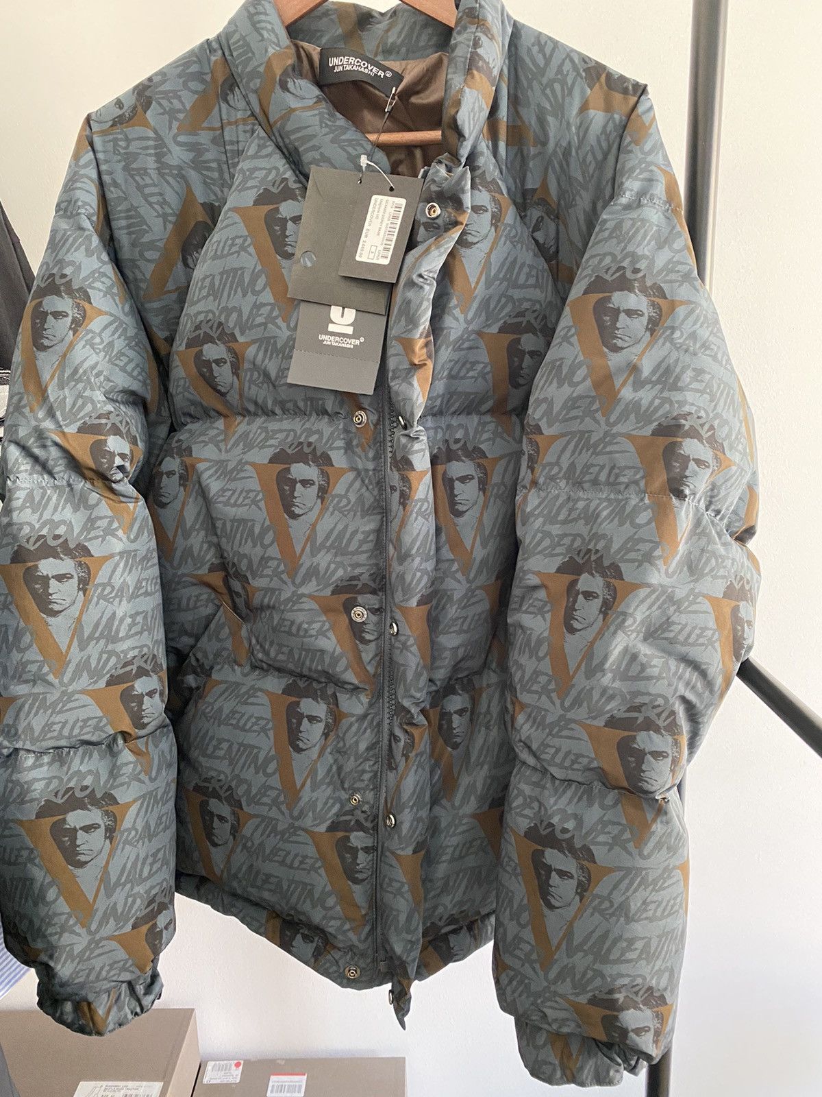 Undercover VALENTINO X UNDERCOVER DOWN JACKET WITH VVV PRINT | Grailed