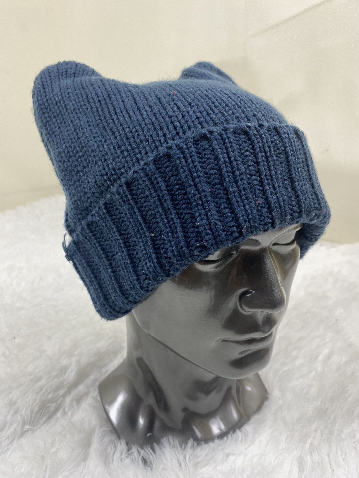 Japanese Brand Vintage Japanese Brand Devil Horn Knitted Beanie Hat Size ONE SIZE - 3 Thumbnail