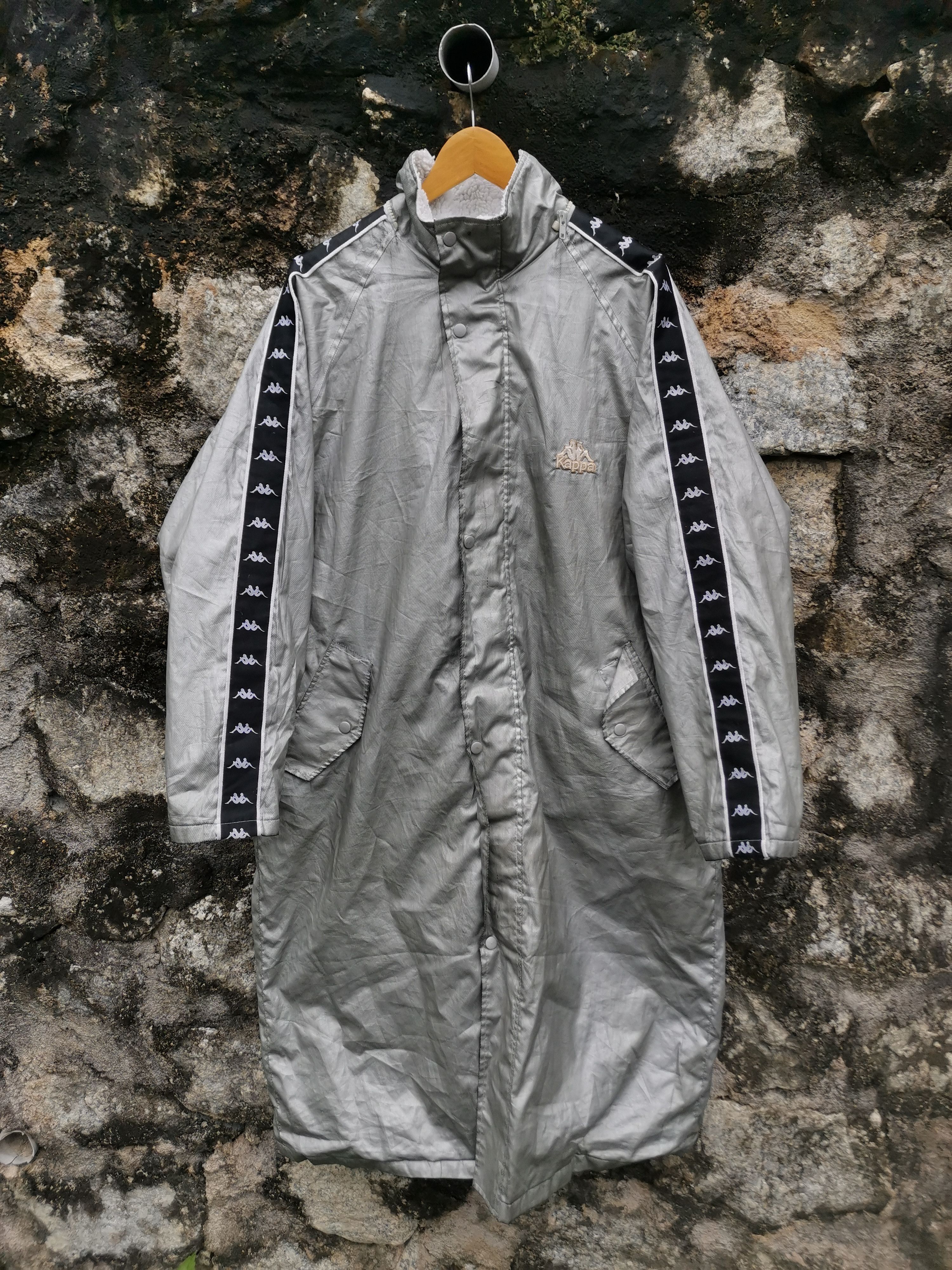 Kappa Vintage Kappa Big Logo Sherpa Jacket Size US L / EU 52-54 / 3 - 3 Thumbnail