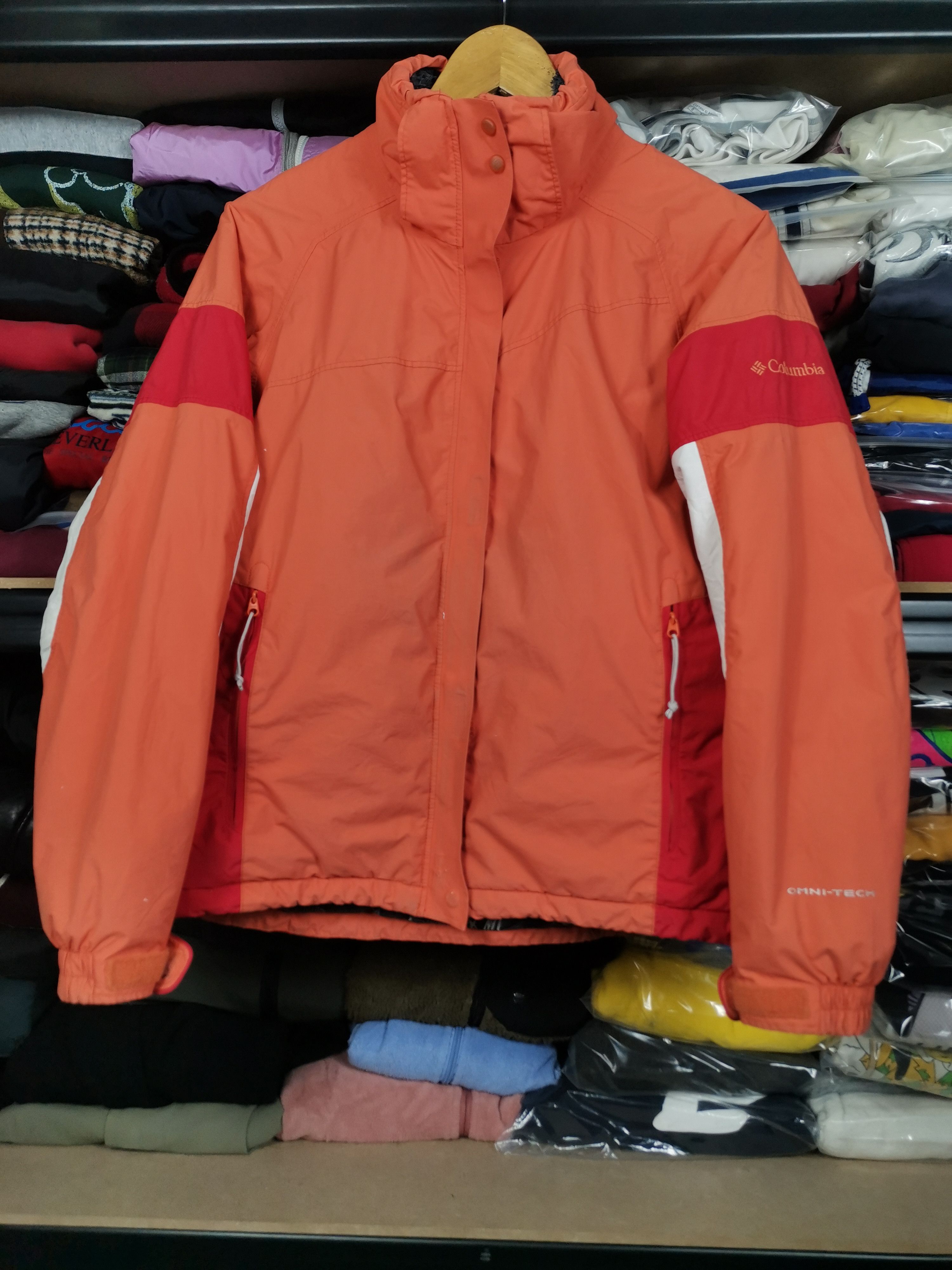 image of Archival Clothing x Columbia Vintage Columbia Omni-Tech Sherpa Jacket in Orange (Size Small)