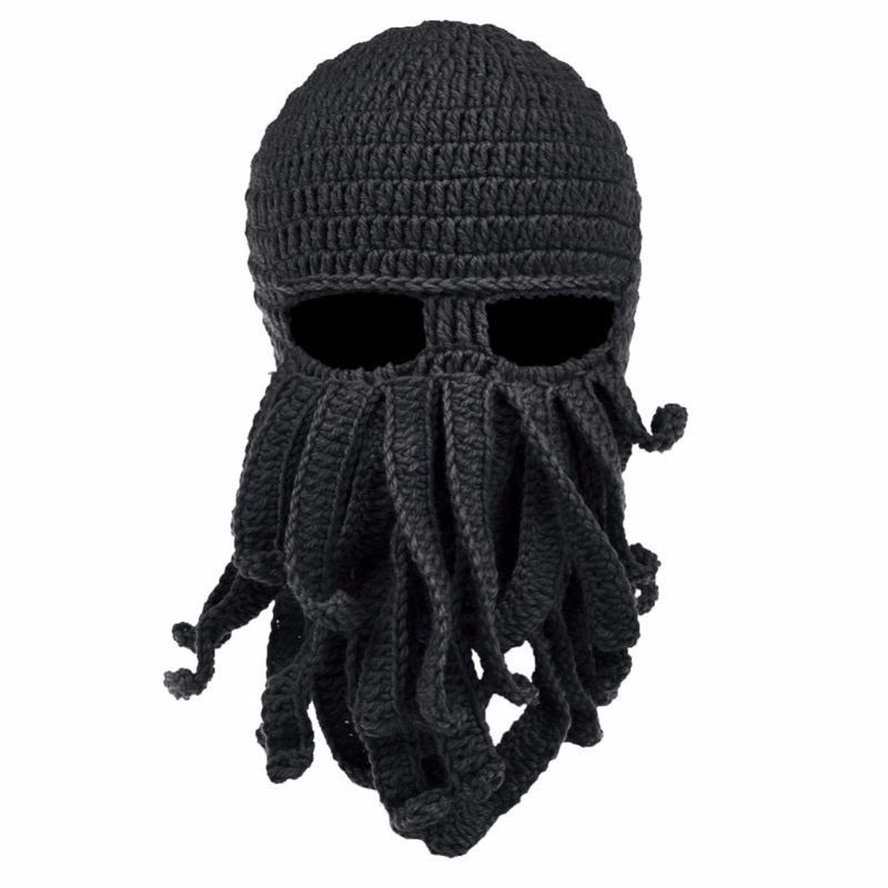 Other Rare 🔥 Sick 🔥 Octopus Knitted Hat Long Beard Balaclava Size ONE SIZE - 1 Thumbnail