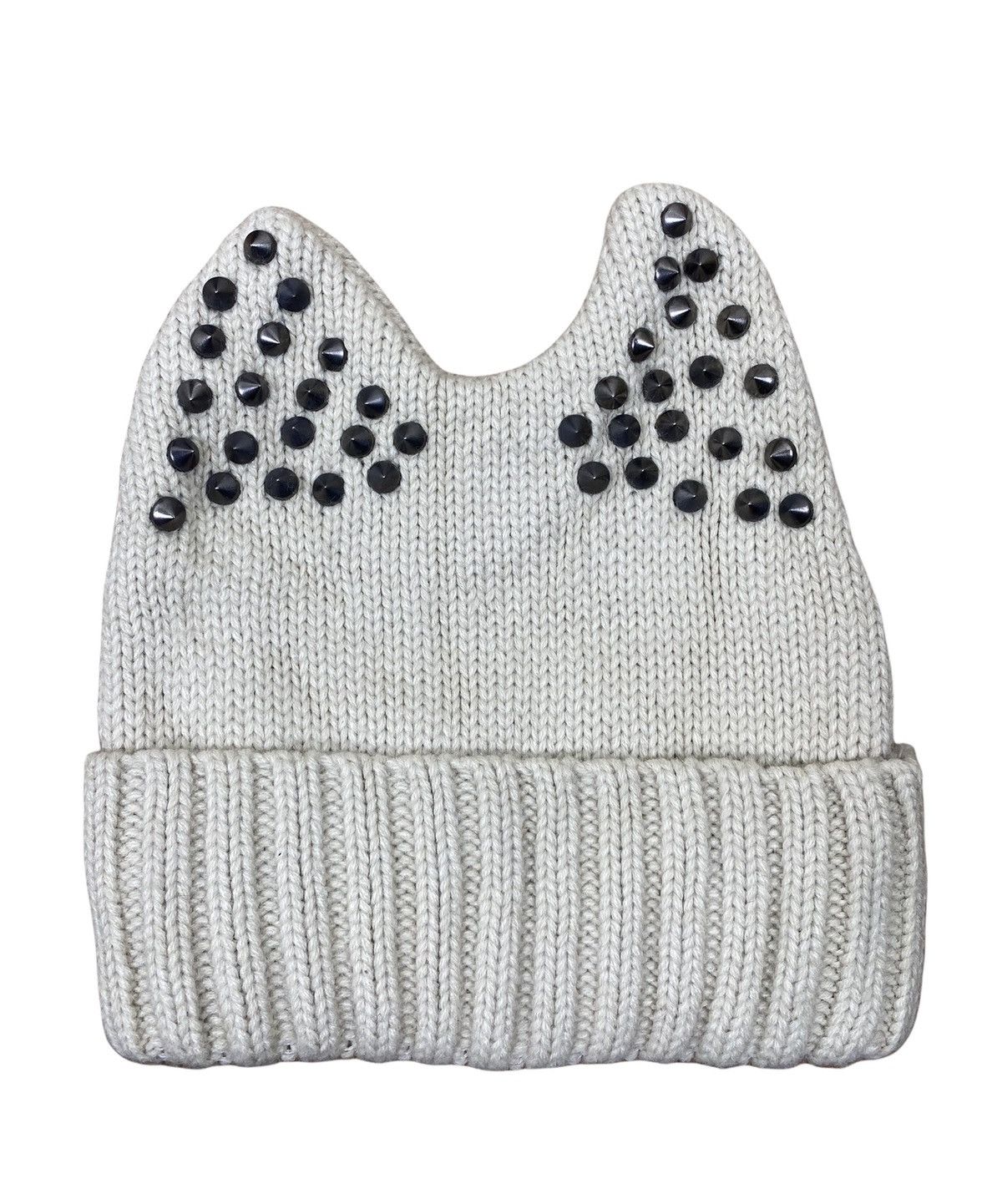 Japanese Brand Japanese Brand Devil Horn Studded Beanie Hat Size ONE SIZE - 5 Thumbnail