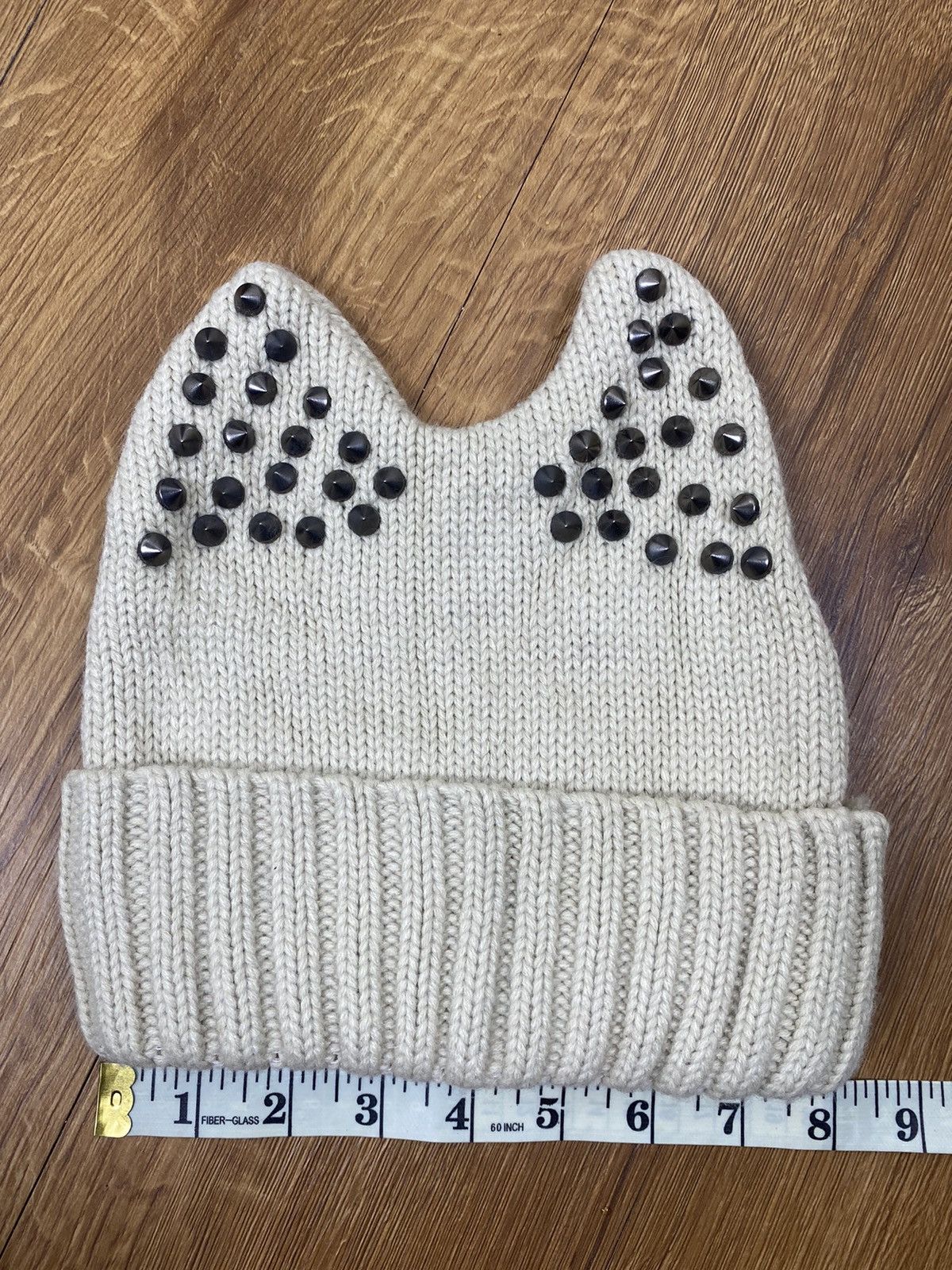 Japanese Brand Japanese Brand Devil Horn Studded Beanie Hat Size ONE SIZE - 7 Thumbnail