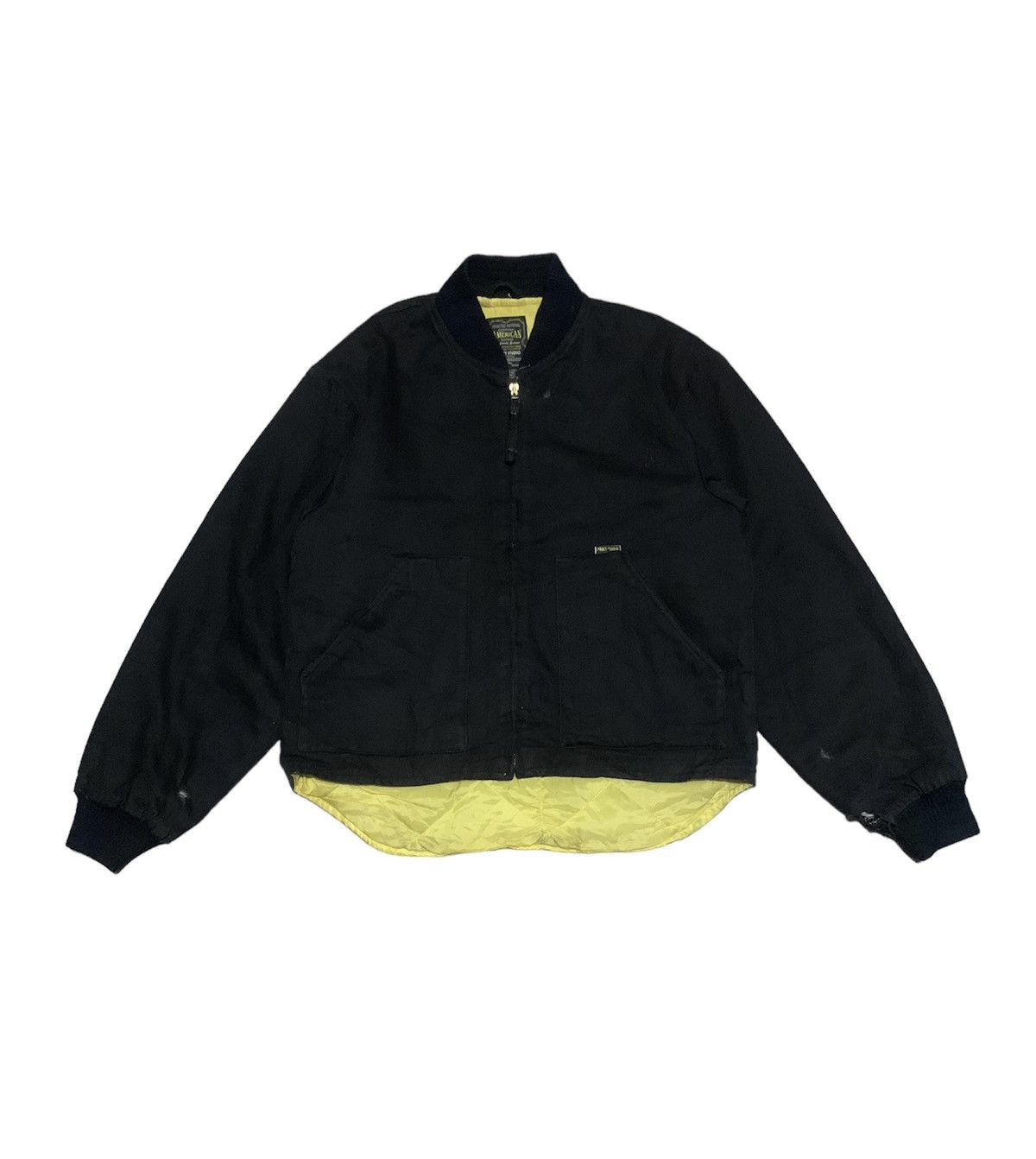 image of Archival Clothing x Workers Vintage 90's Pract Studio Duck Canvas Jacket in Black (Size Medium)