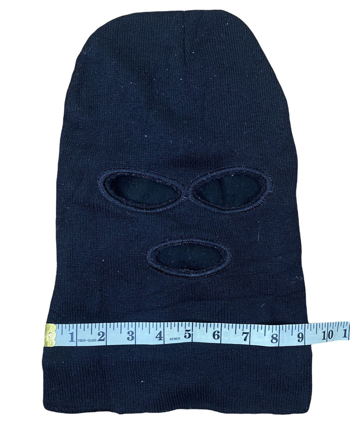 Japanese Brand Unknown Three Hole Balaclava Face Mask in Black Size ONE SIZE - 5 Thumbnail
