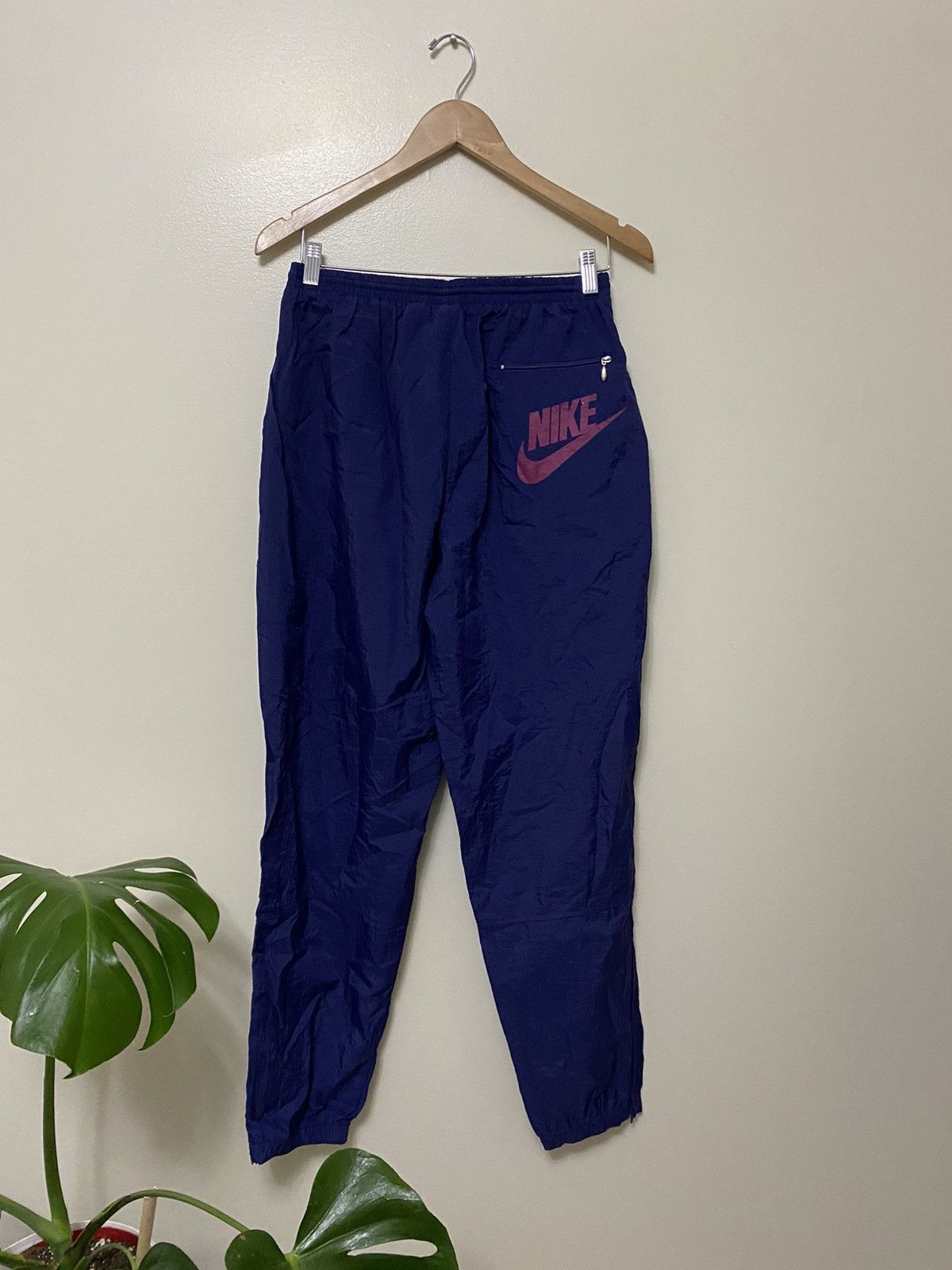 Nike × Vintage Vintage 90s Nike Grape Track Pants Size US 33 - 4 Thumbnail