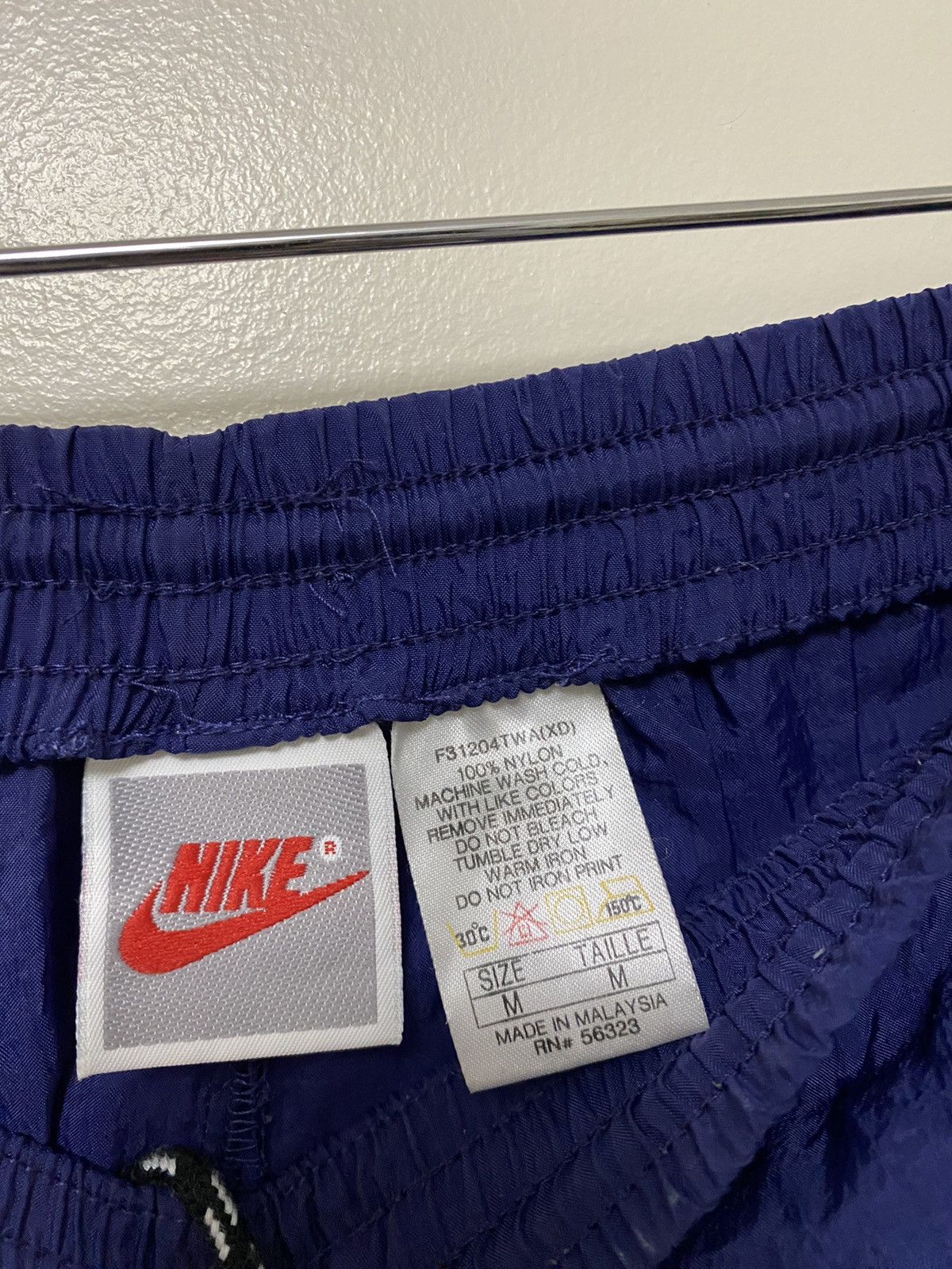 Nike × Vintage Vintage 90s Nike Grape Track Pants Size US 33 - 3 Thumbnail