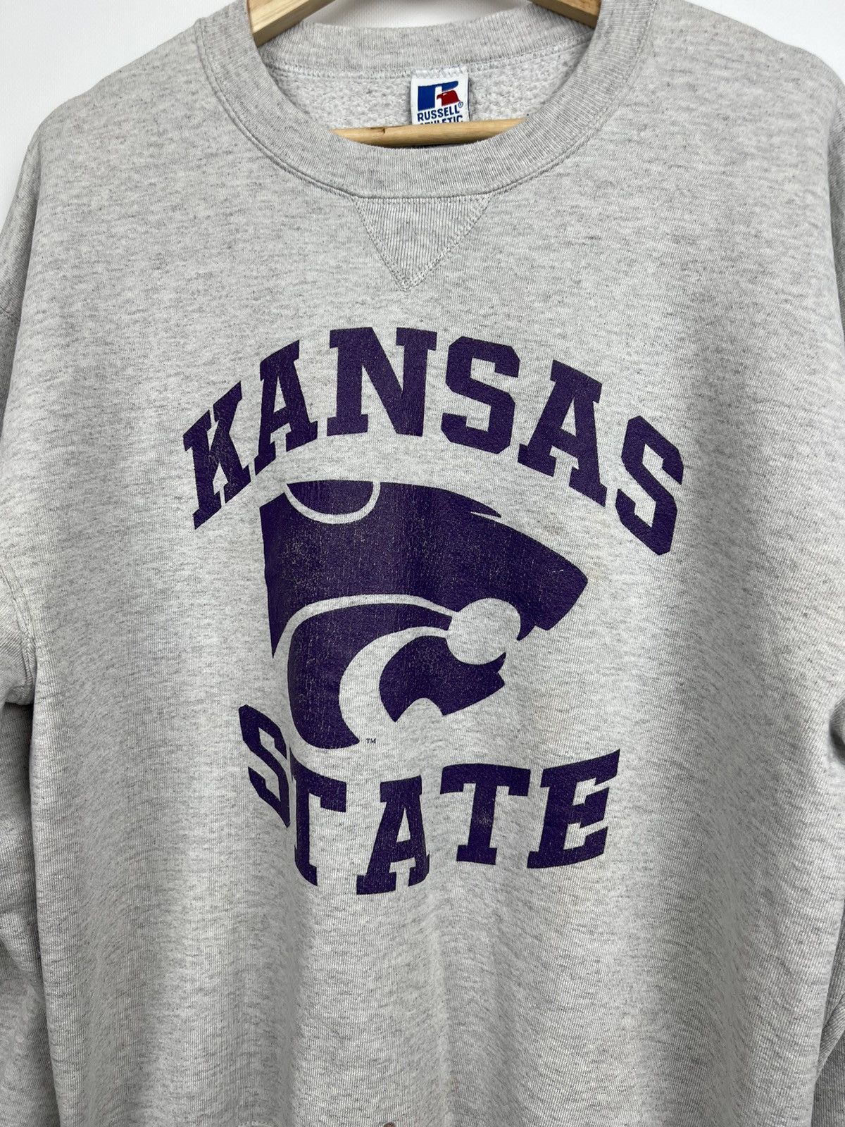 Russell Athletic × Vintage Vintage Russell Athletic Kansas State Sweatshirt Made in USA Size US L / EU 52-54 / 3 - 6 Thumbnail