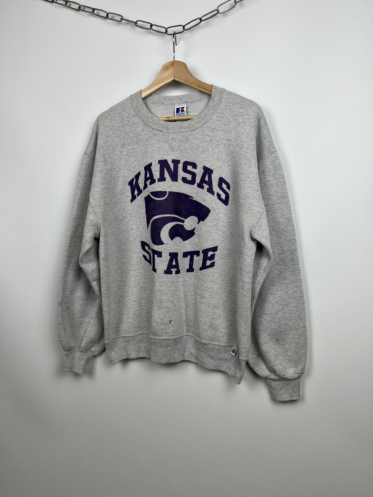 Russell Athletic × Vintage Vintage Russell Athletic Kansas State Sweatshirt Made in USA Size US L / EU 52-54 / 3 - 5 Thumbnail