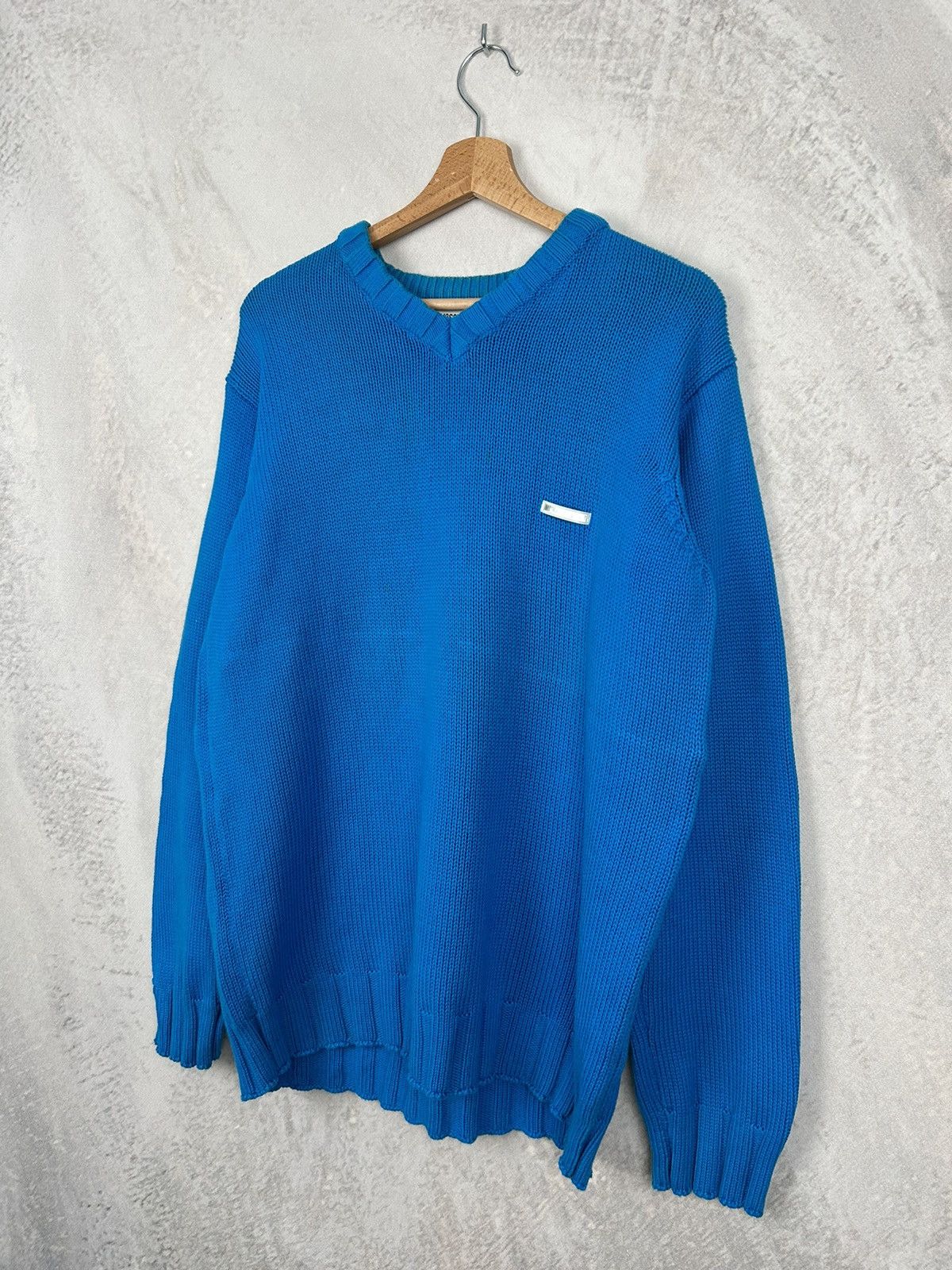 Moschino Vintage Moschino Jeans Blue Sweater 90s Y2K Retro Size US L / EU 52-54 / 3 - 2 Thumbnail