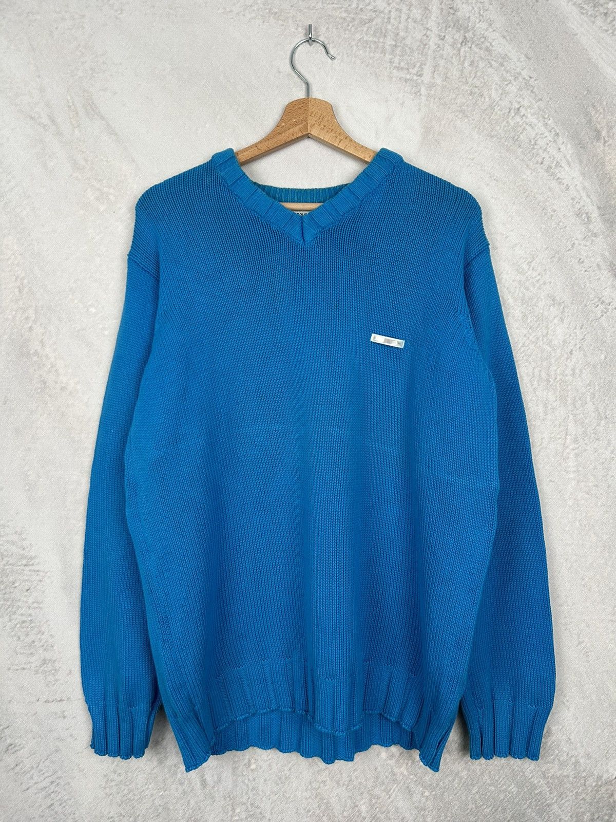 Moschino Vintage Moschino Jeans Blue Sweater 90s Y2K Retro Size US L / EU 52-54 / 3 - 1 Thumbnail