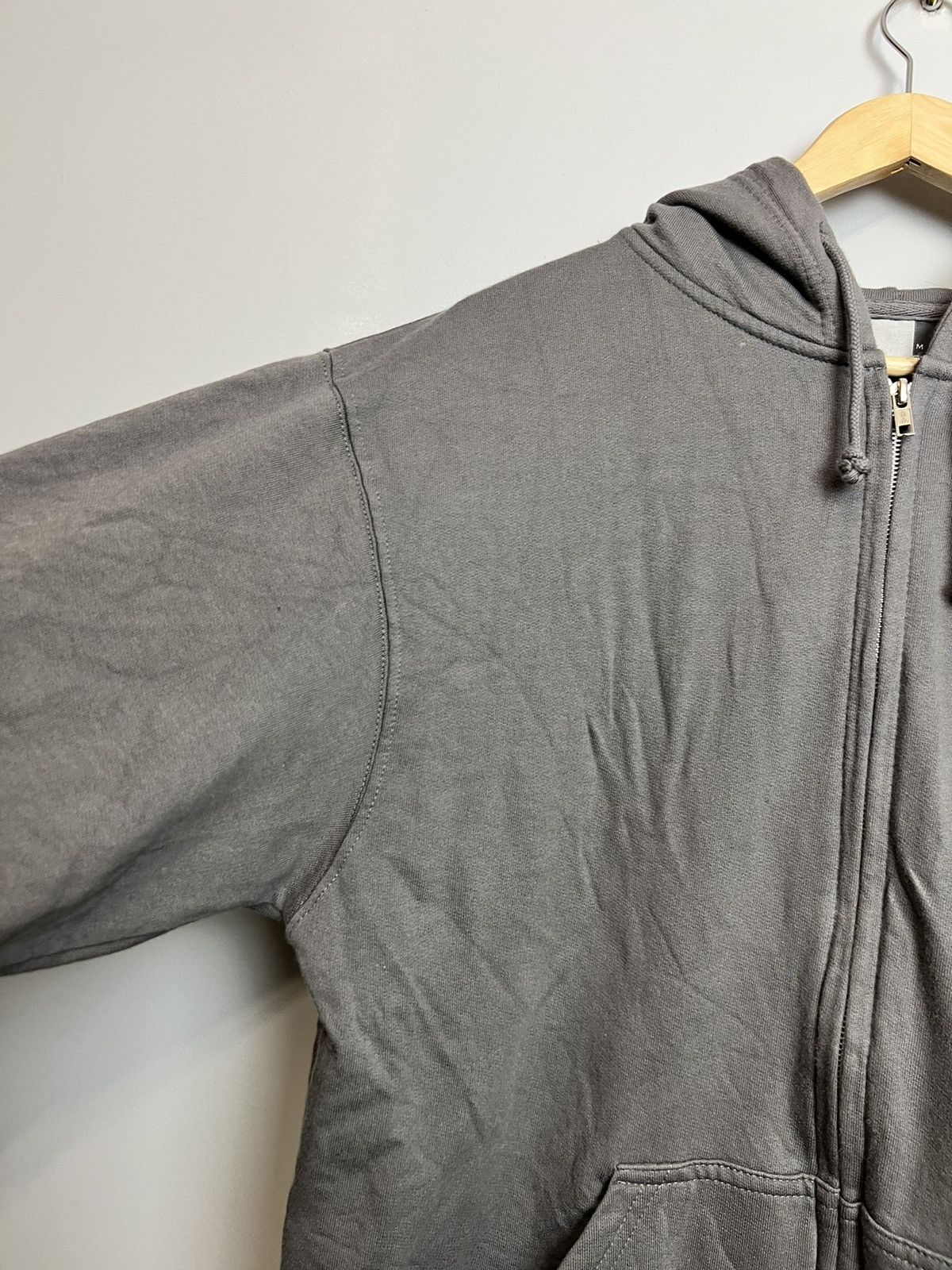 Vintage Rare 90s Vintage Washed Grey Blank Zip Hoodie Travis Vibe Size US M / EU 48-50 / 2 - 3 Thumbnail