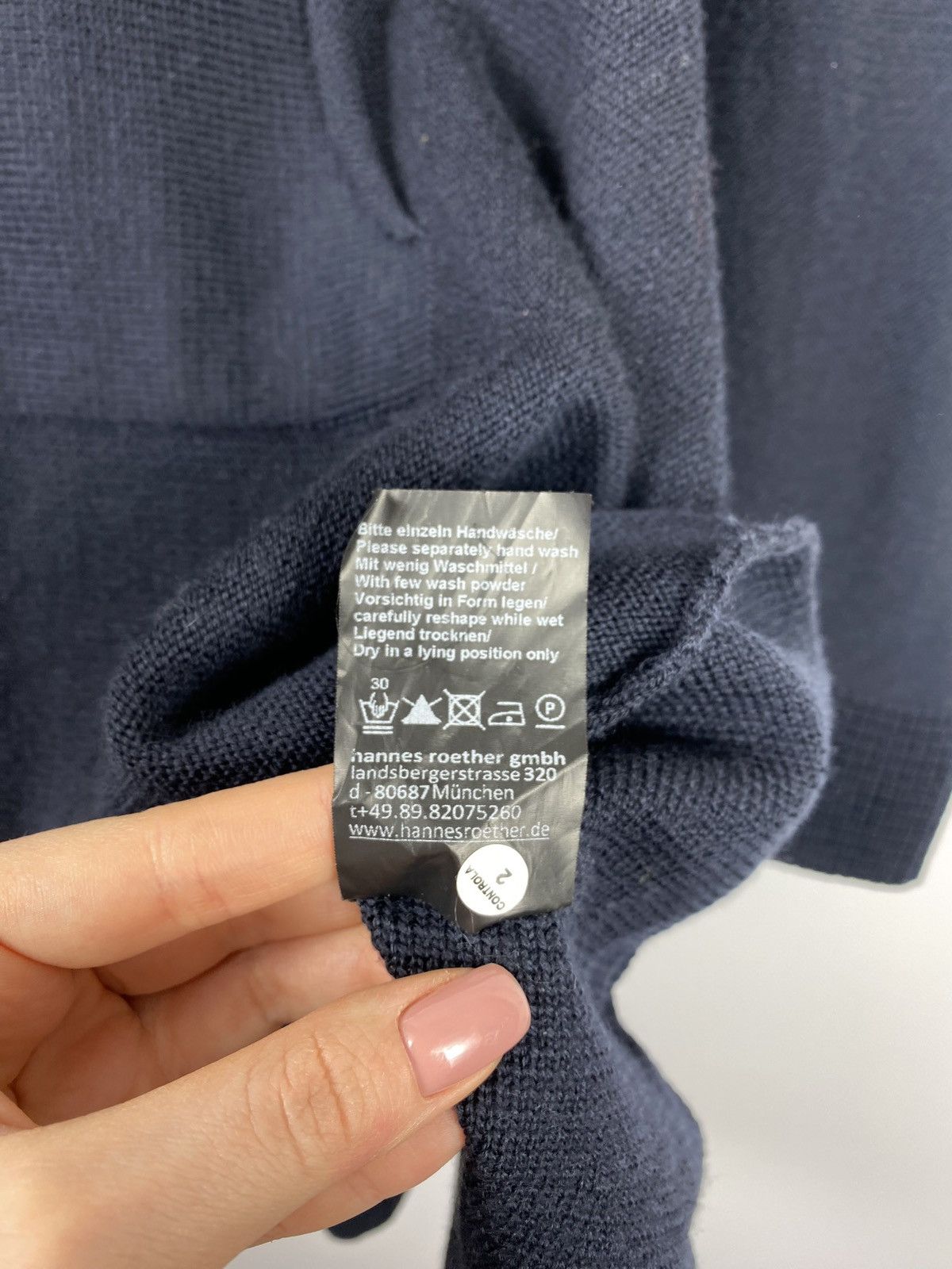 hannes roether Hannes Roether women’s avant-garde wool sweater pullover Size M / US 6-8 / IT 42-44 - 8 Thumbnail
