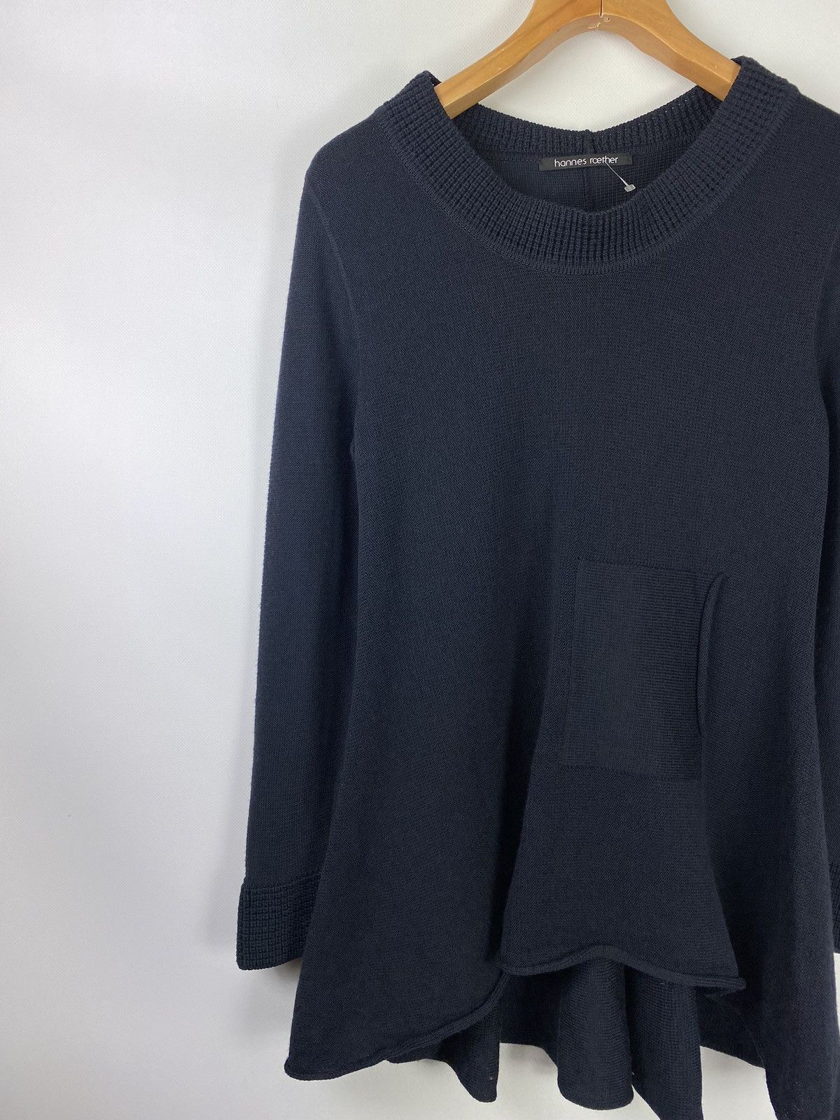 hannes roether Hannes Roether women’s avant-garde wool sweater pullover Size M / US 6-8 / IT 42-44 - 3 Thumbnail