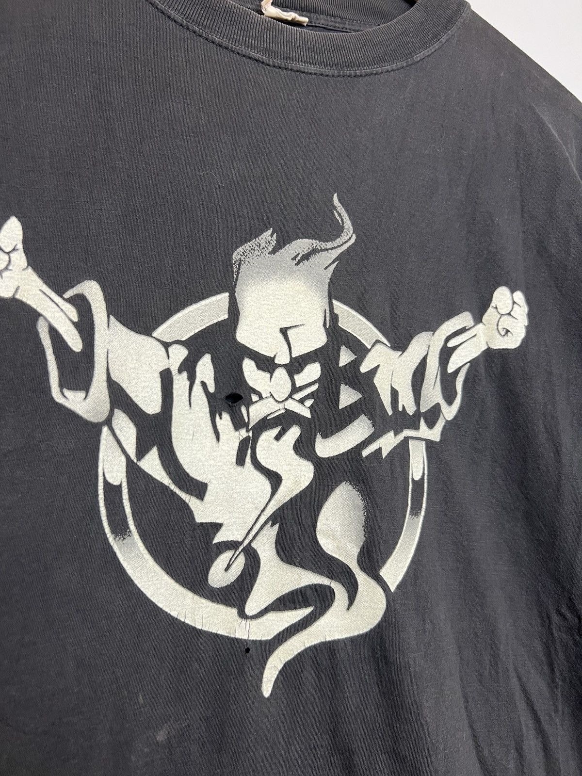 Band Tees Rare Vintage 90s Thunderdome Wizard Gabber Glow Band Tshirt Size US L / EU 52-54 / 3 - 3 Thumbnail