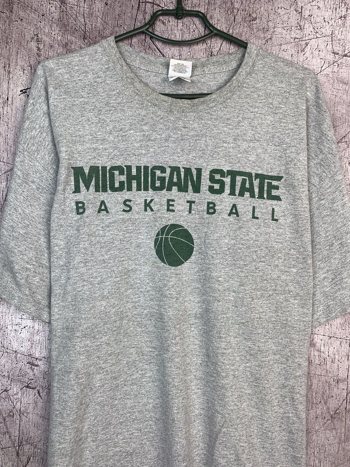 Vintage Michigan State Basketball Mens T-Shirt Size US XL / EU 56 / 4 - 3 Thumbnail