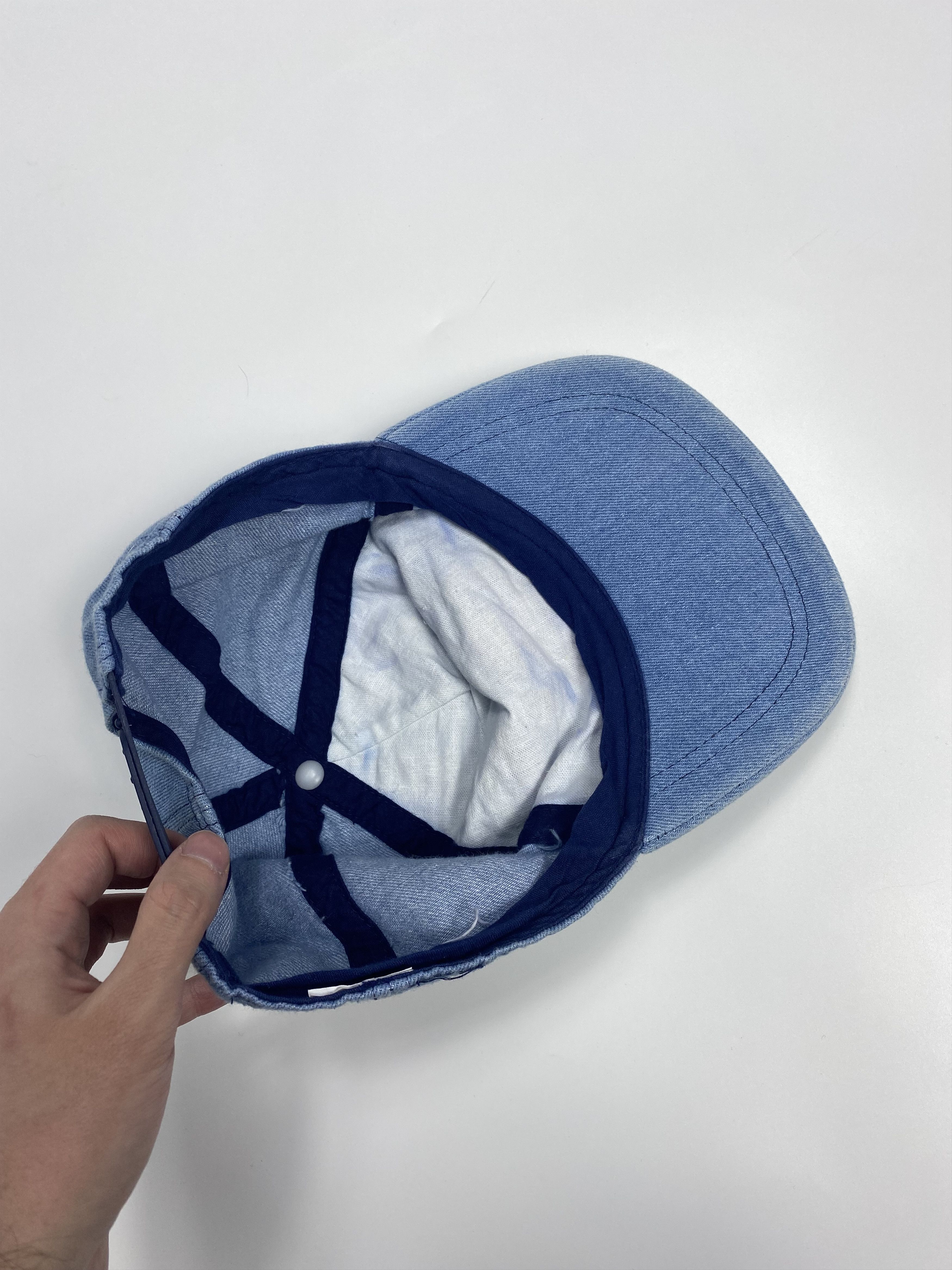 Vintage Axe Grinder 90s Vintage Washed Denim Snapback Cap Size ONE SIZE - 6 Thumbnail