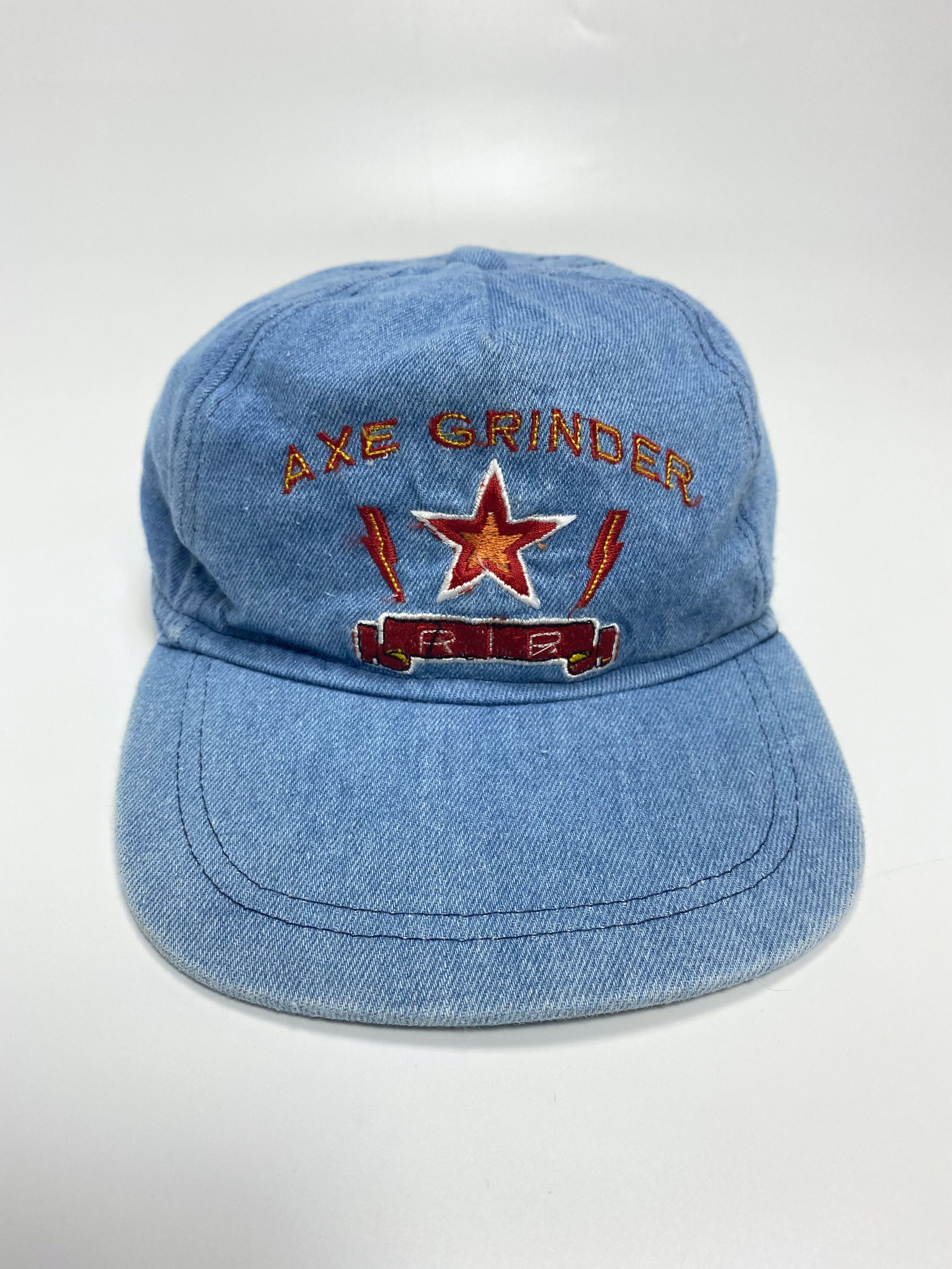 Vintage Axe Grinder 90s Vintage Washed Denim Snapback Cap Size ONE SIZE - 2 Thumbnail