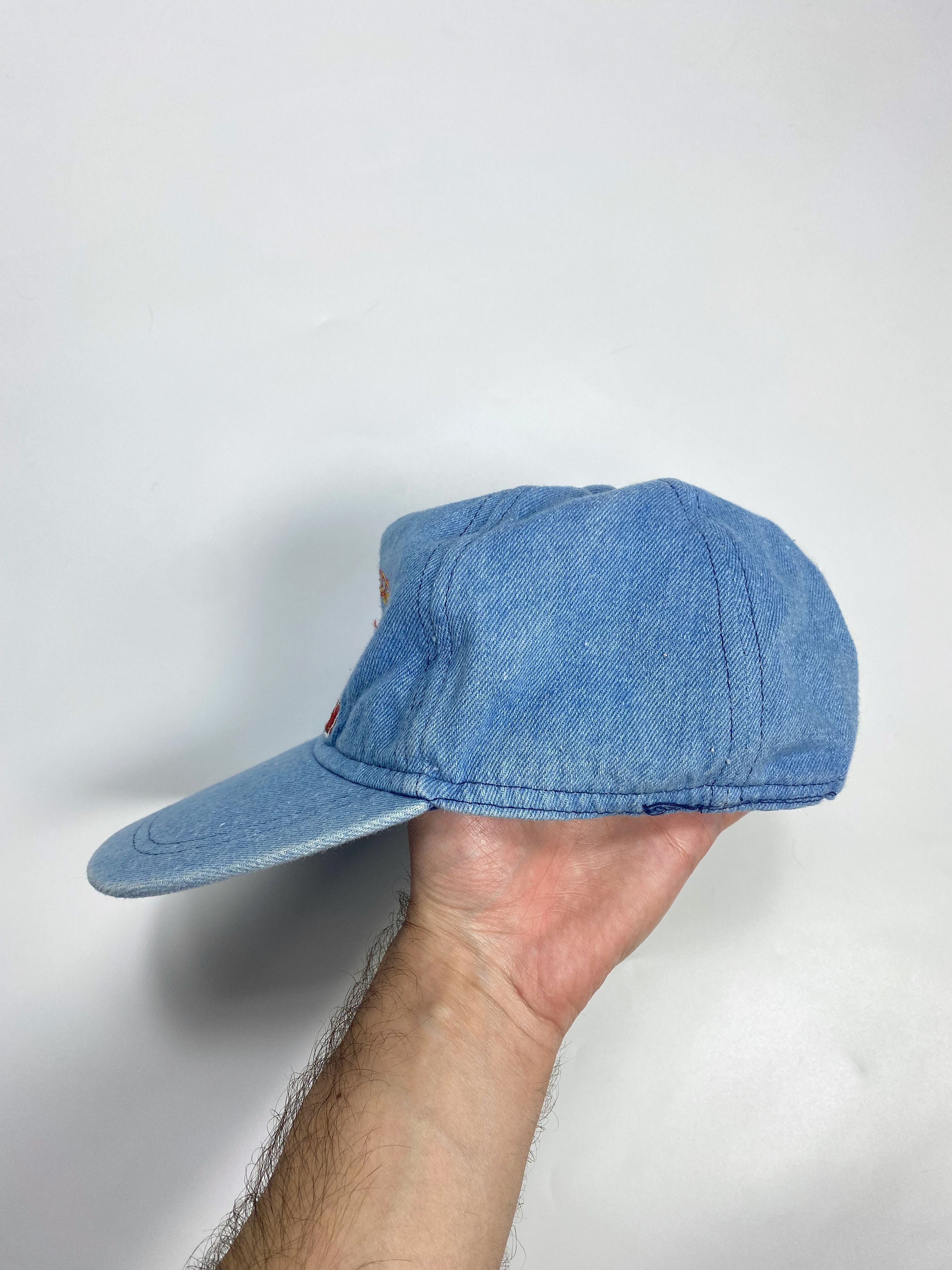 Vintage Axe Grinder 90s Vintage Washed Denim Snapback Cap Size ONE SIZE - 5 Thumbnail