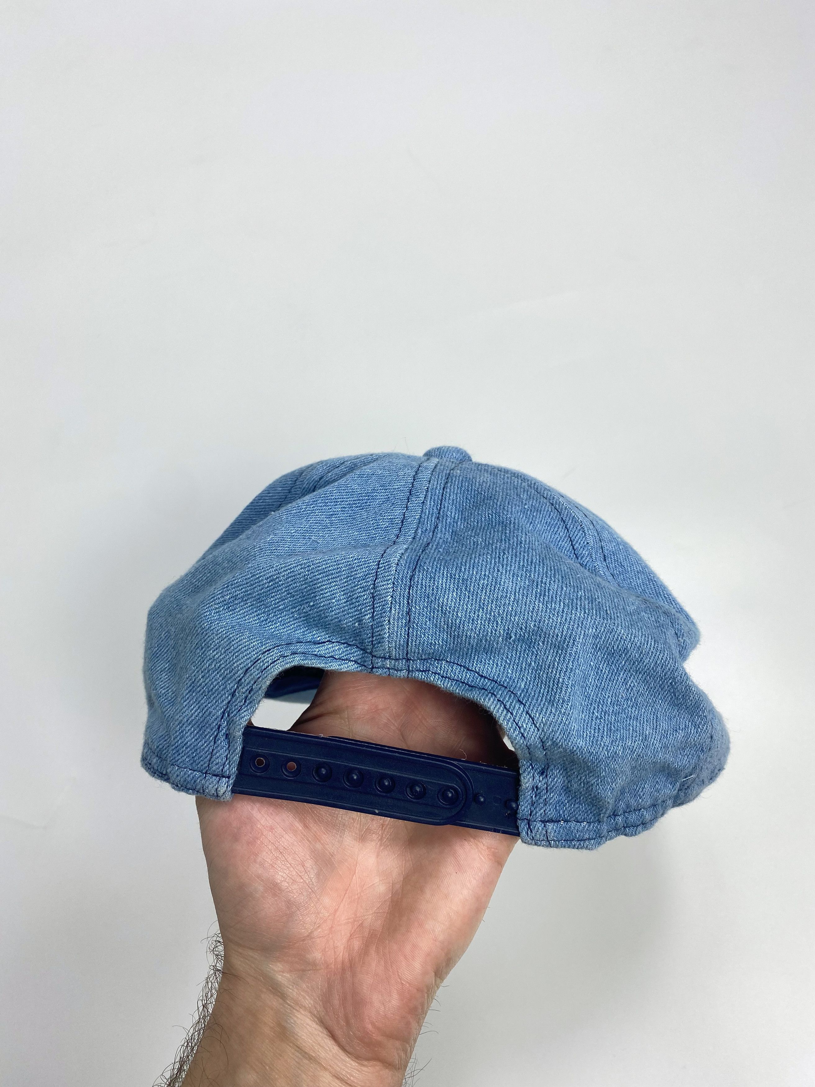Vintage Axe Grinder 90s Vintage Washed Denim Snapback Cap Size ONE SIZE - 4 Thumbnail