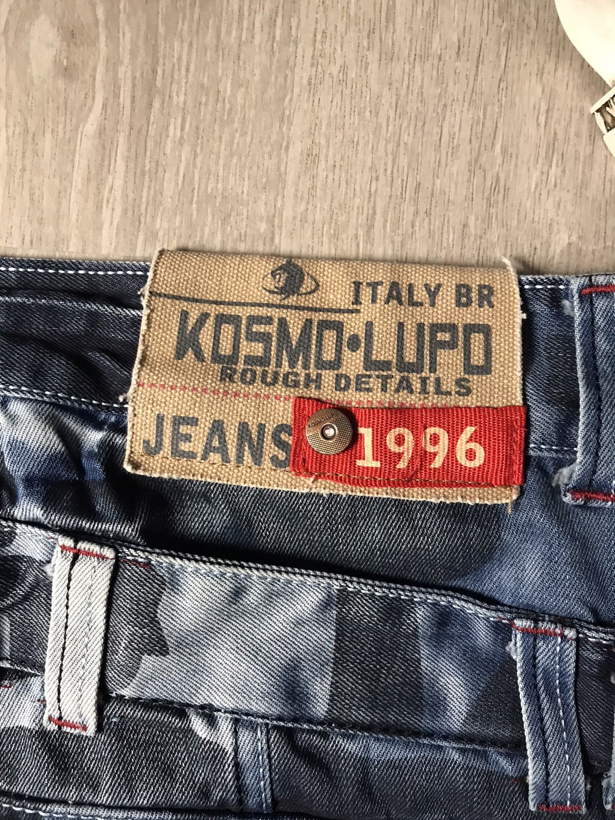Ed Hardy × Japanese Brand × Vintage Vintage Kosmo Lupo Japanese Ed hardy Style Jeans Size US 38 / EU 54 - 15 Thumbnail