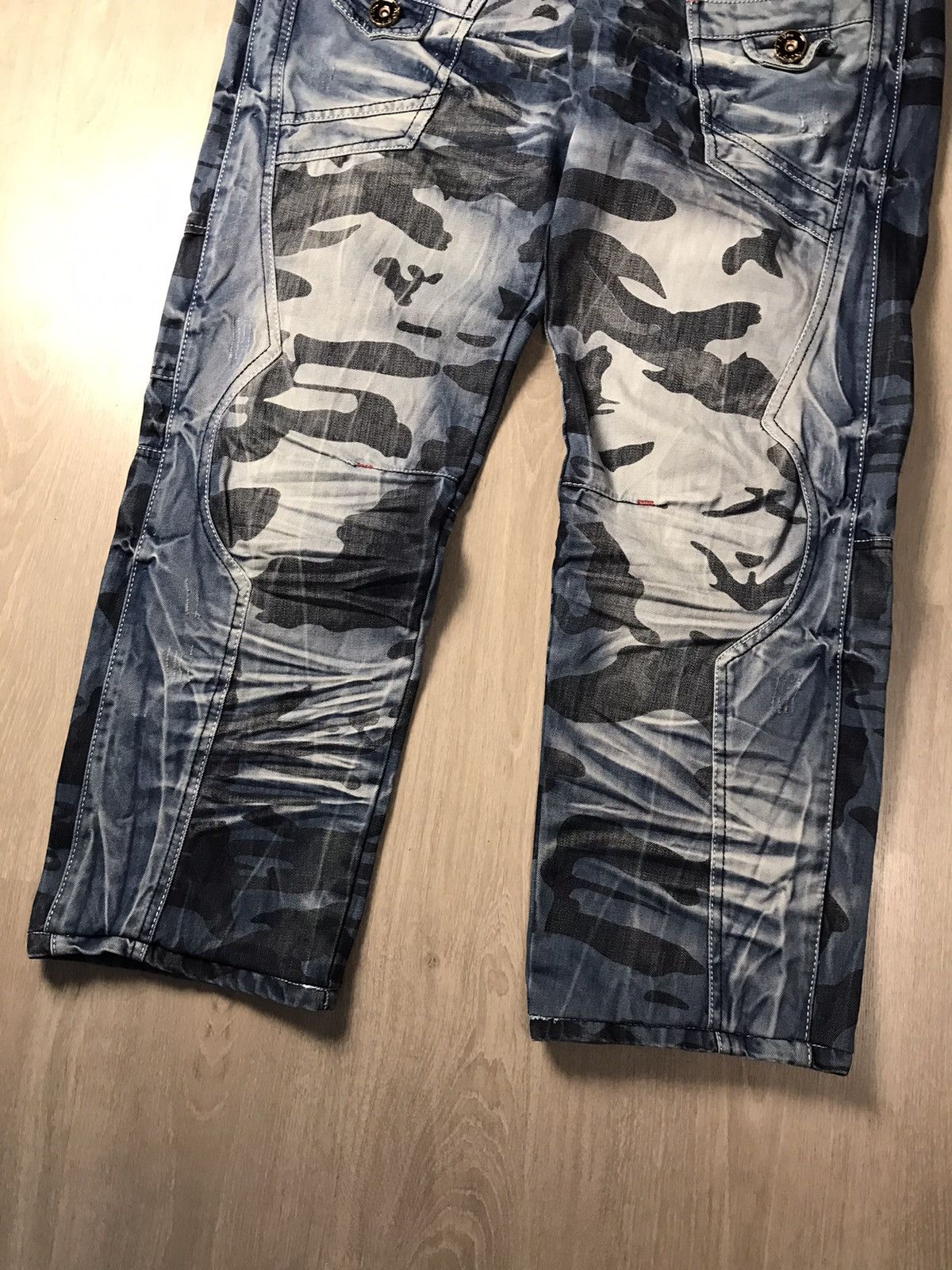 Ed Hardy × Japanese Brand × Vintage Vintage Kosmo Lupo Japanese Ed hardy Style Jeans Size US 38 / EU 54 - 3 Thumbnail