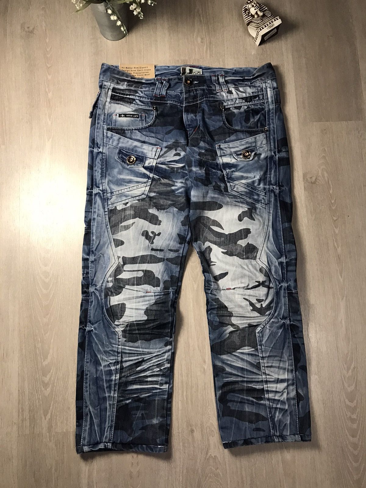 Vintage Kosmo Lupo Japanese Ed hardy Style Jeans