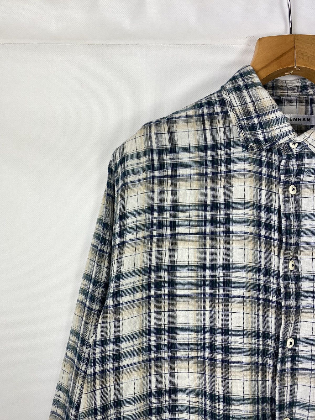 DENHAM Denham Plain men’s long sleeve checked shirt size Xl Size US XL / EU 56 / 4 - 4 Thumbnail