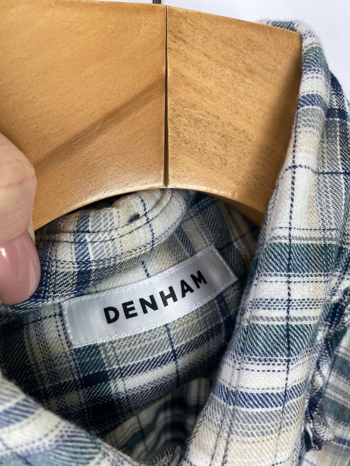 DENHAM Denham Plain men’s long sleeve checked shirt size Xl Size US XL / EU 56 / 4 - 12 Thumbnail