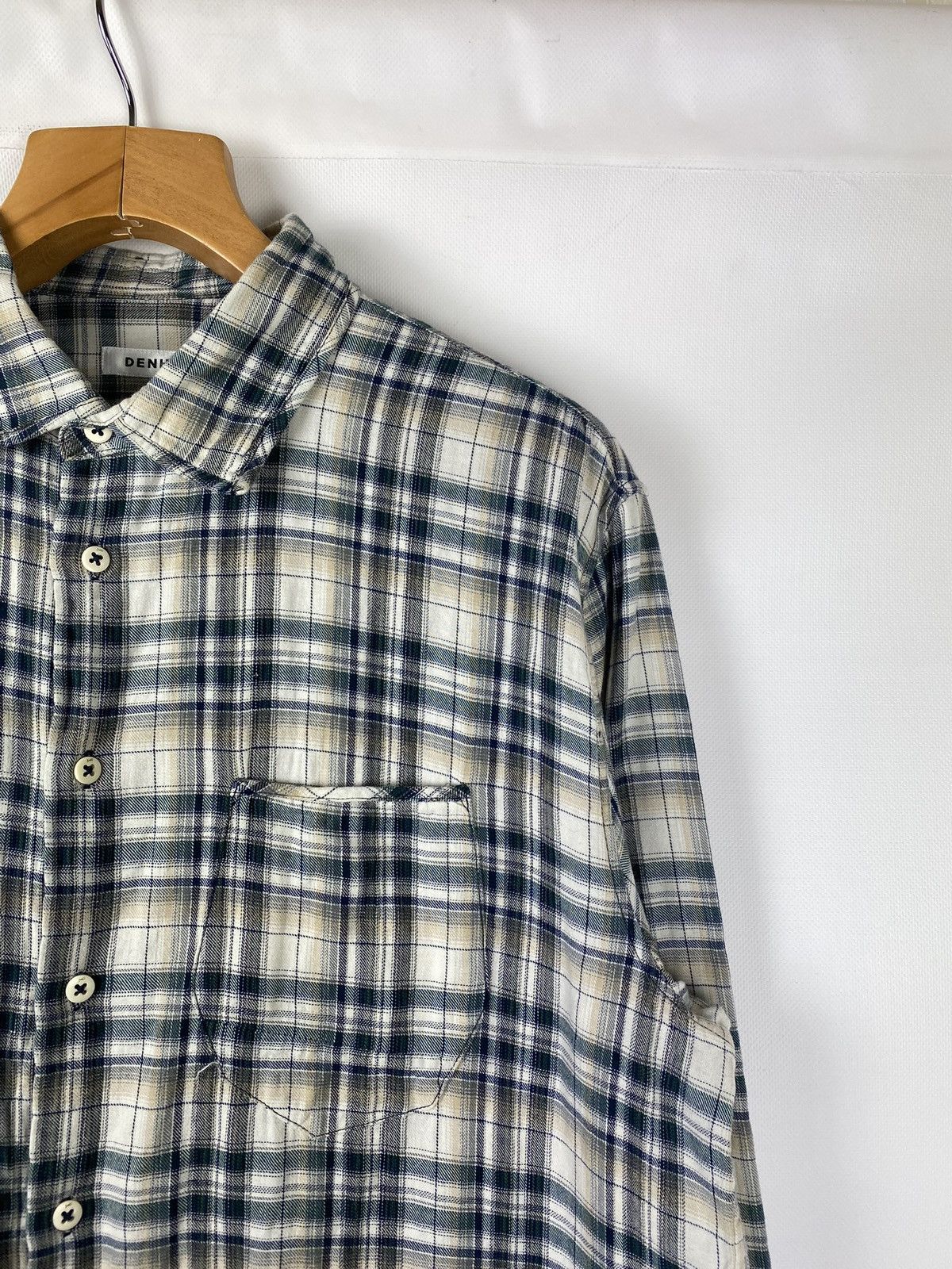 DENHAM Denham Plain men’s long sleeve checked shirt size Xl Size US XL / EU 56 / 4 - 5 Thumbnail