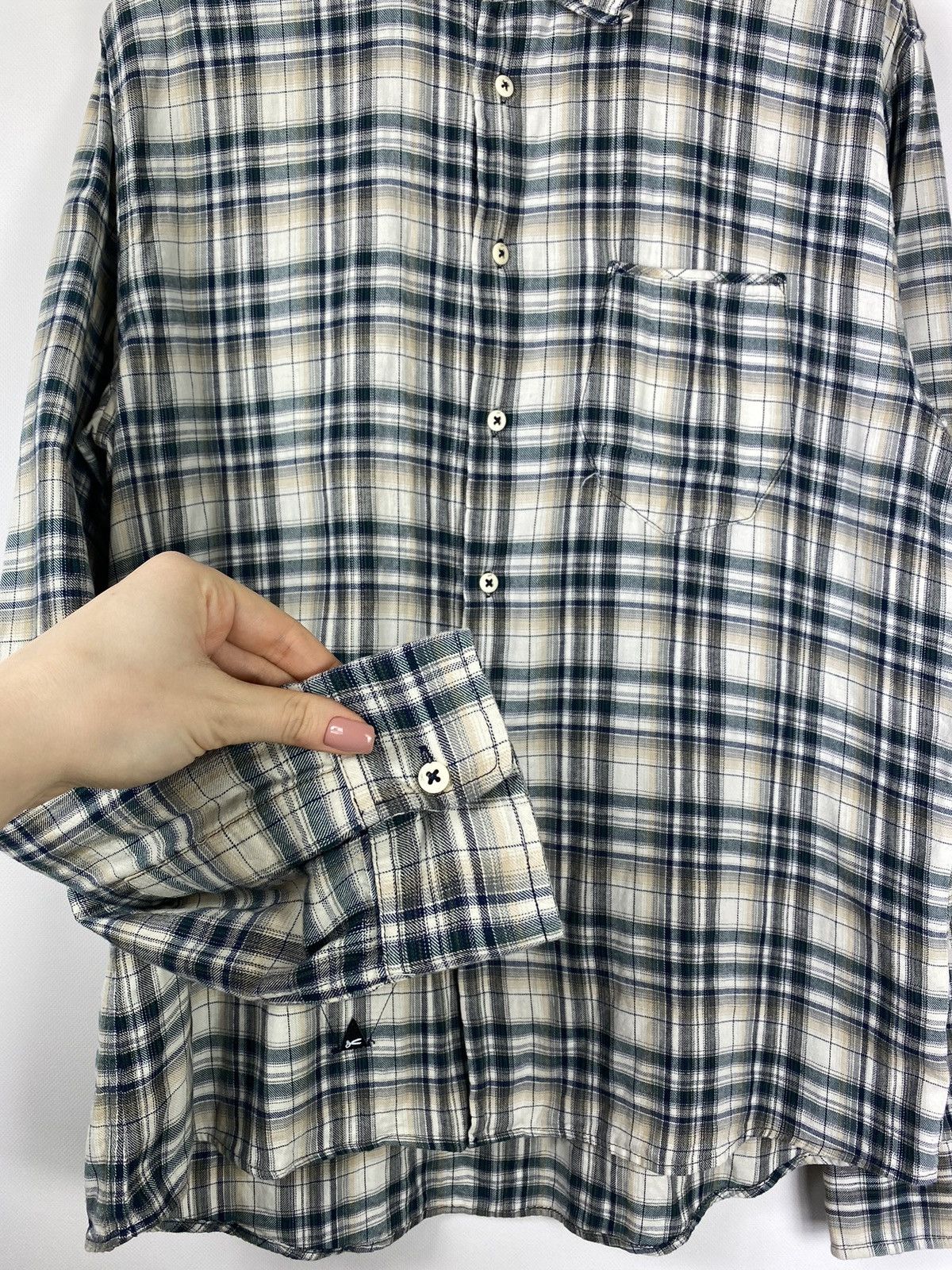 DENHAM Denham Plain men’s long sleeve checked shirt size Xl Size US XL / EU 56 / 4 - 7 Thumbnail