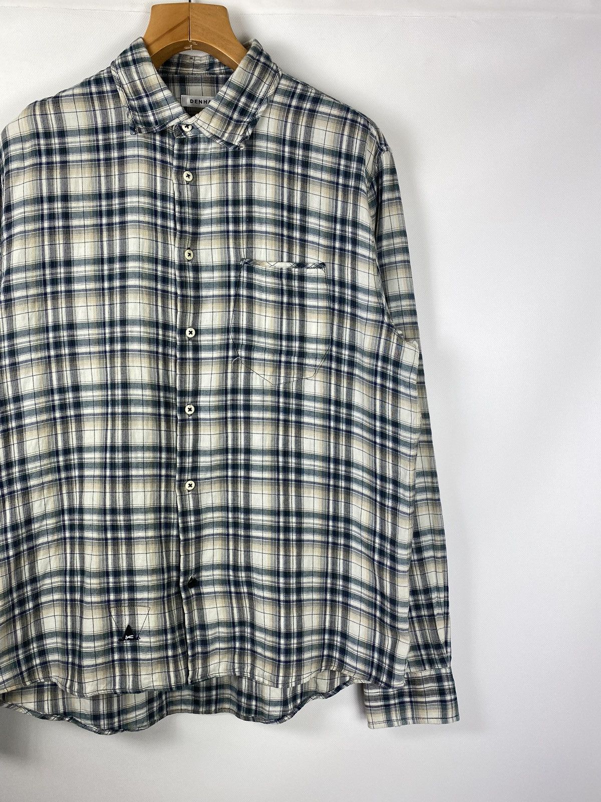 DENHAM Denham Plain men’s long sleeve checked shirt size Xl Size US XL / EU 56 / 4 - 3 Thumbnail
