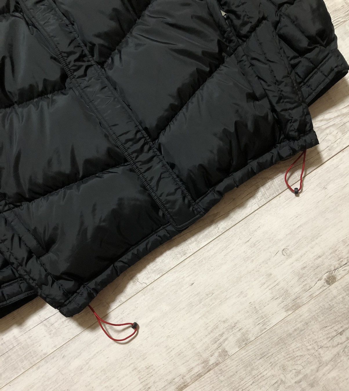 Nike × Vintage Vintage Y2K Nike Nylon Drill Black Puffer Jacket Size US XL / EU 56 / 4 - 9 Thumbnail