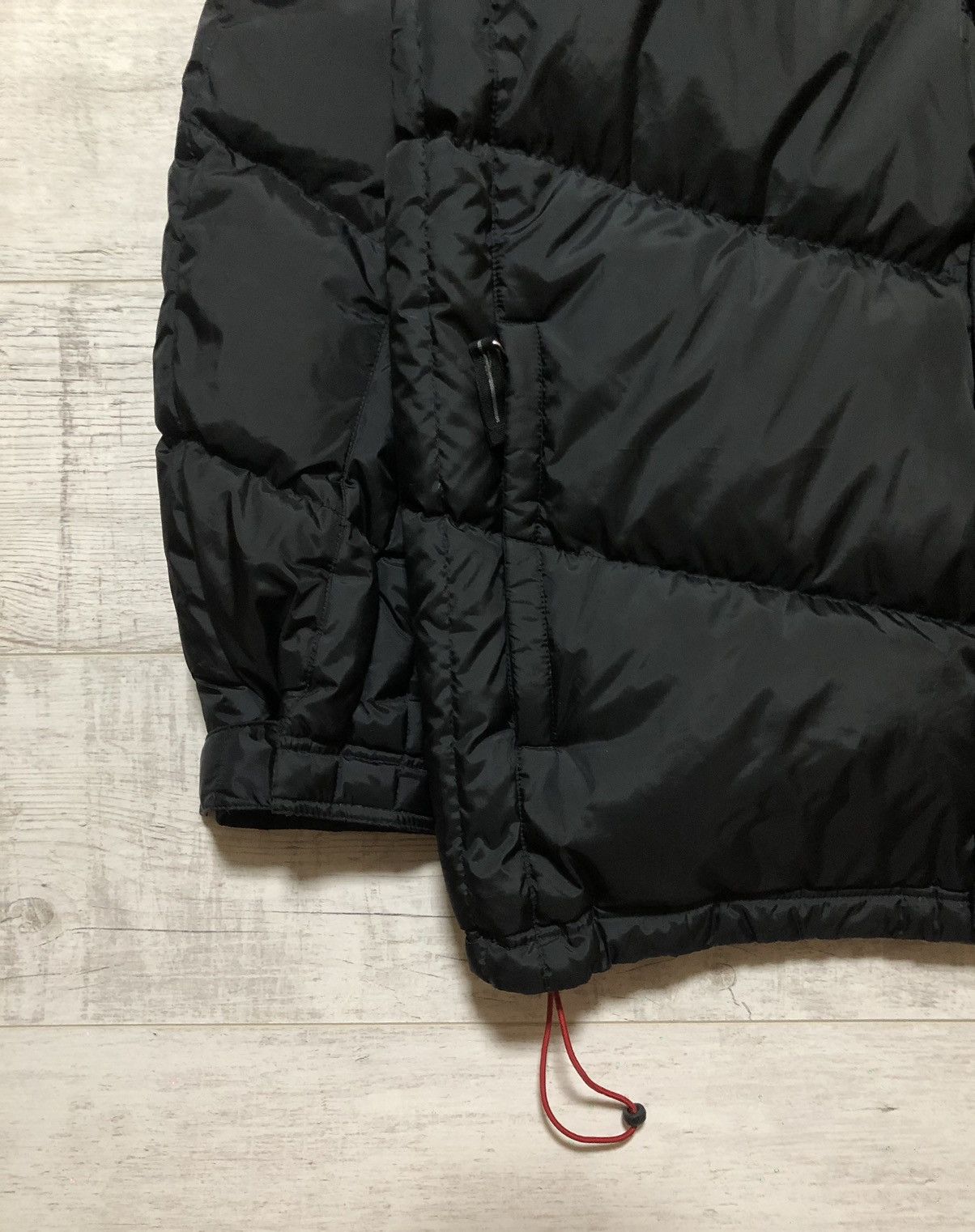 Nike × Vintage Vintage Y2K Nike Nylon Drill Black Puffer Jacket Size US XL / EU 56 / 4 - 7 Thumbnail
