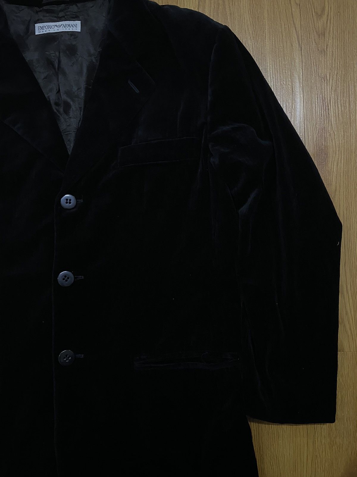 Armani Emporio Armani Giacca Uomo Model Velvet Blazer Size US M / EU 48-50 / 2 - 3 Thumbnail