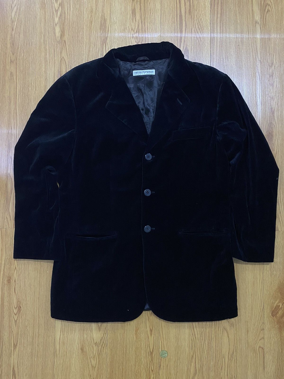Armani Emporio Armani Giacca Uomo Model Velvet Blazer Size US M / EU 48-50 / 2 - 1 Thumbnail