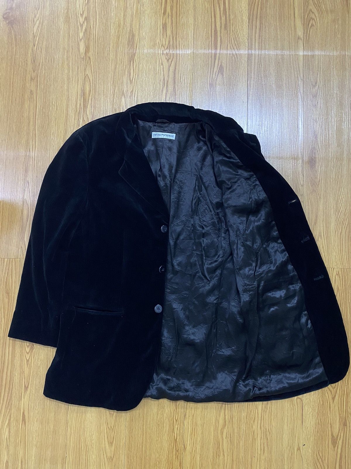 Armani Emporio Armani Giacca Uomo Model Velvet Blazer Size US M / EU 48-50 / 2 - 2 Thumbnail
