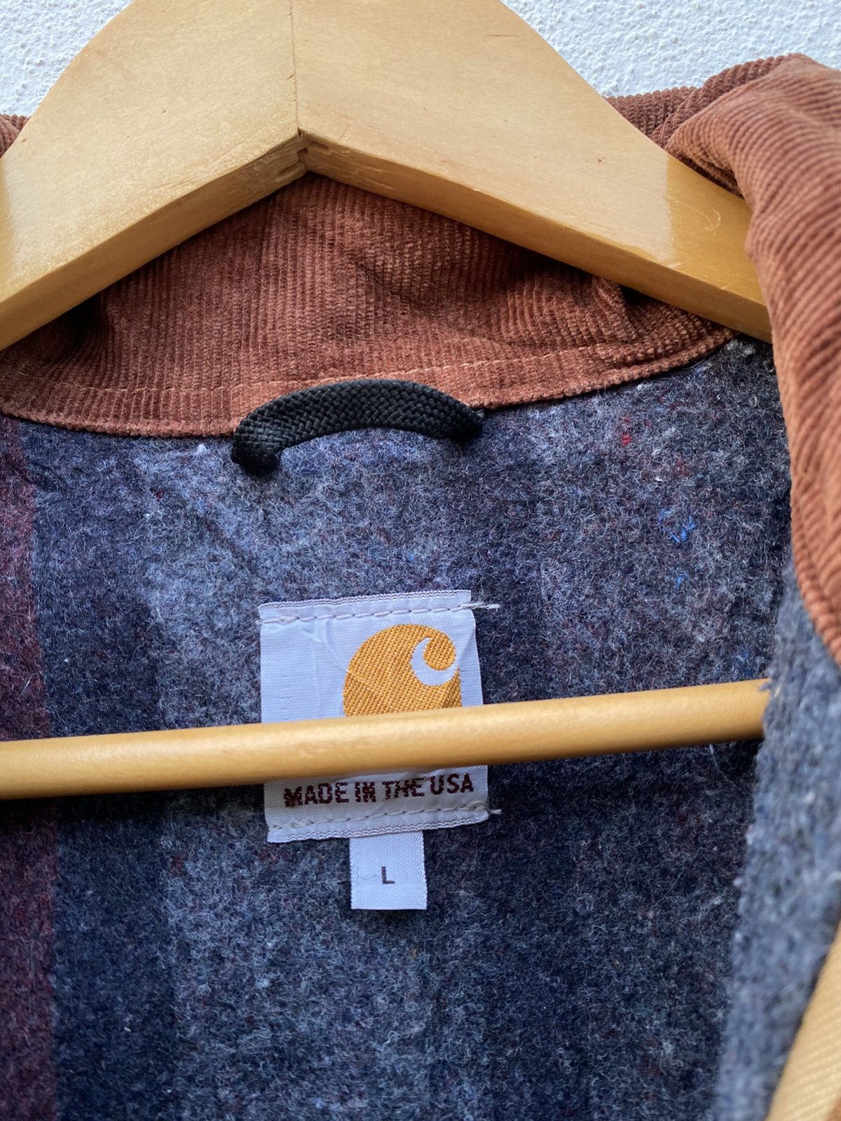 Carhartt × Vintage Vintage Carhartt Detroit chore blanket lined with hoodJacket Size US L / EU 52-54 / 3 - 3 Thumbnail
