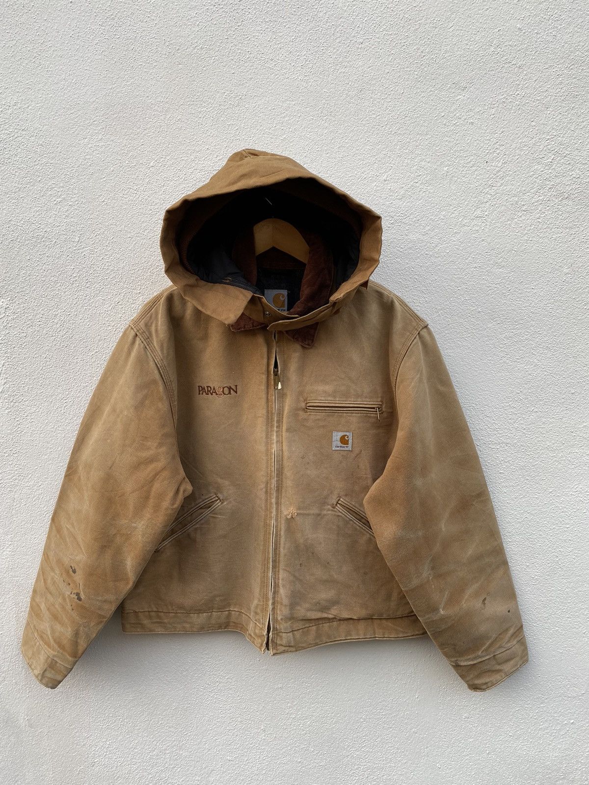 Carhartt × Vintage Vintage Carhartt Detroit chore blanket lined with hoodJacket Size US L / EU 52-54 / 3 - 2 Thumbnail