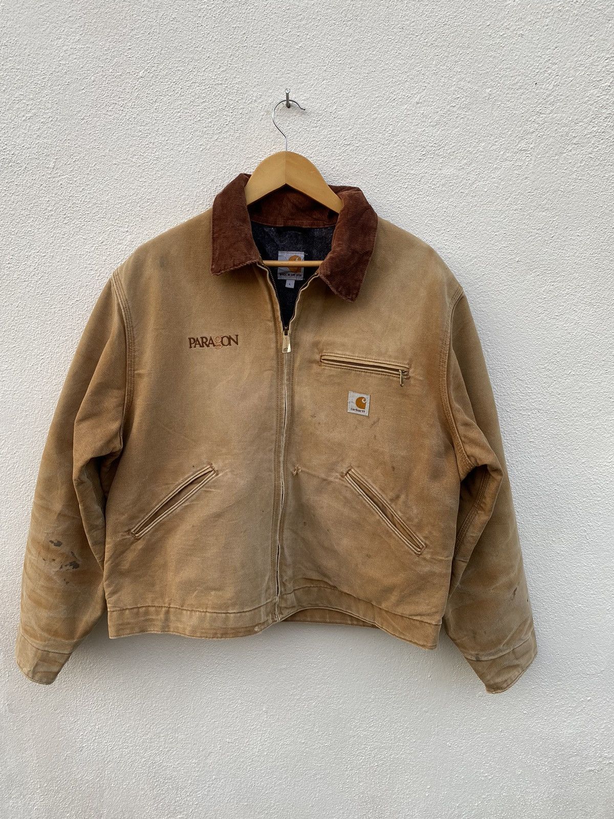 Carhartt × Vintage Vintage Carhartt Detroit chore blanket lined with hoodJacket Size US L / EU 52-54 / 3 - 23 Thumbnail