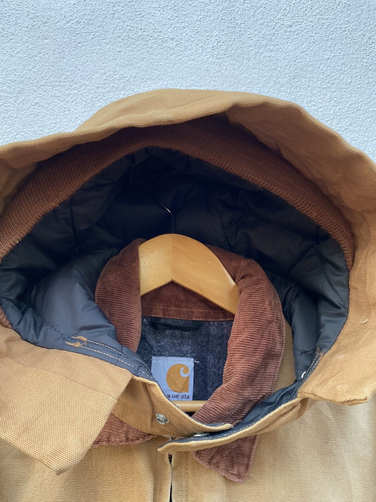 Carhartt × Vintage Vintage Carhartt Detroit chore blanket lined with hoodJacket Size US L / EU 52-54 / 3 - 11 Thumbnail