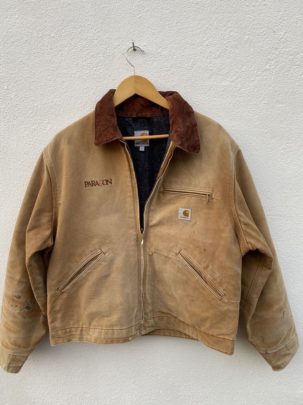 Carhartt × Vintage Vintage Carhartt Detroit chore blanket lined with hoodJacket Size US L / EU 52-54 / 3 - 24 Thumbnail
