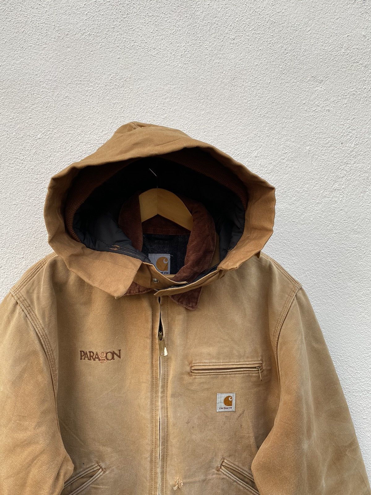 Carhartt × Vintage Vintage Carhartt Detroit chore blanket lined with hoodJacket Size US L / EU 52-54 / 3 - 4 Thumbnail