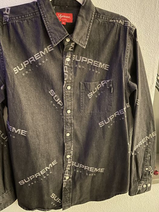 Supreme Supreme Jacquard Denim Shirt | Grailed