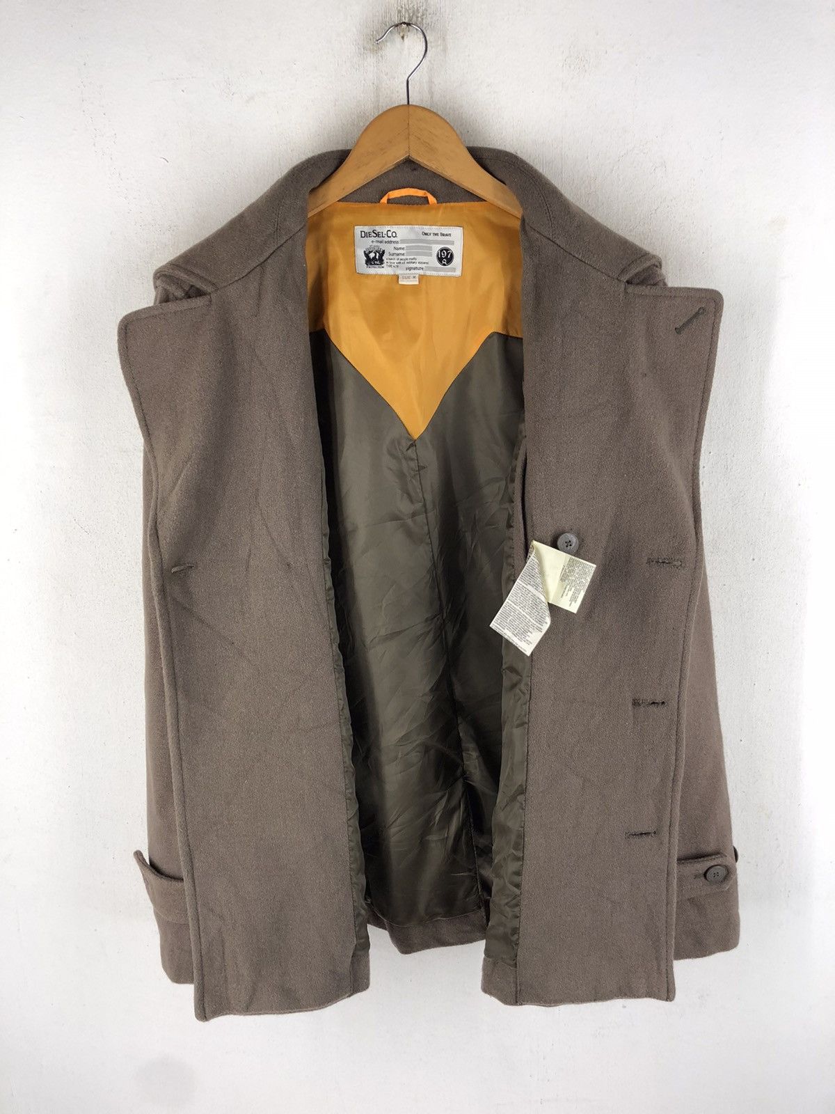 Diesel 🔥DIESEL THE BLACK GOLD ON THE BRAVE PEACOAT Size US M / EU 48-50 / 2 - 7 Thumbnail