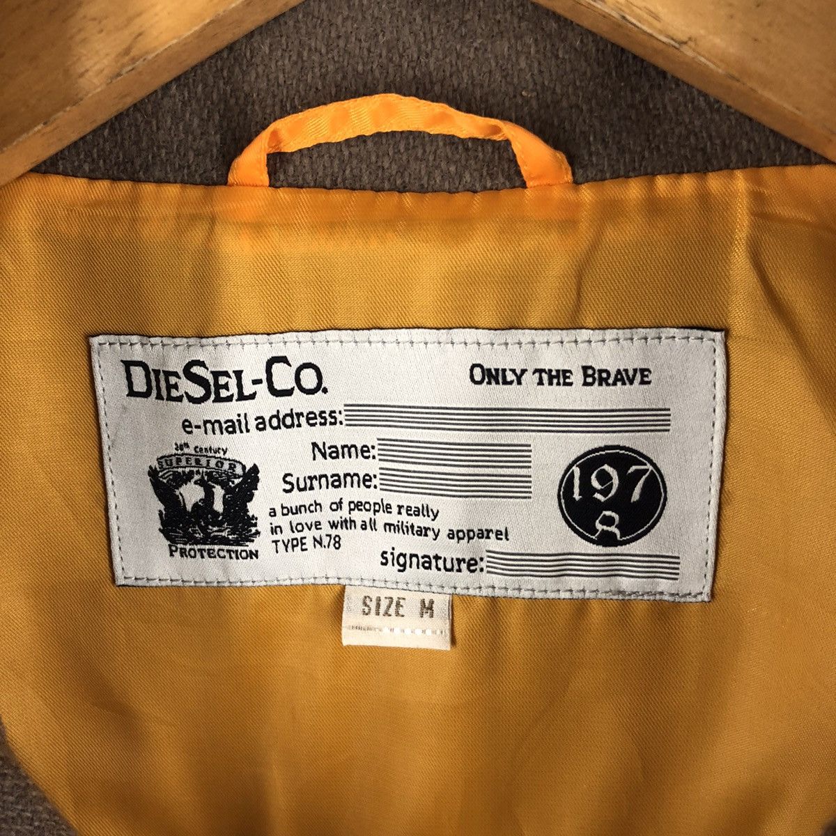 Diesel 🔥DIESEL THE BLACK GOLD ON THE BRAVE PEACOAT Size US M / EU 48-50 / 2 - 9 Thumbnail